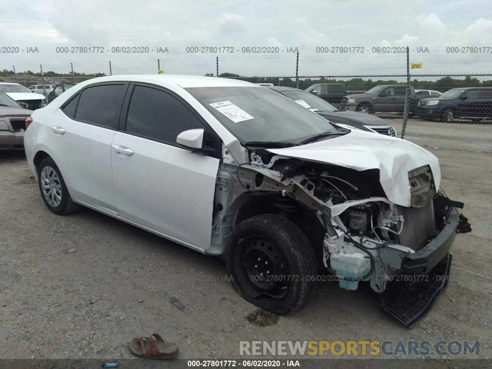 1 Photograph of a damaged car 5YFBURHE1KP895184 TOYOTA COROLLA 2019