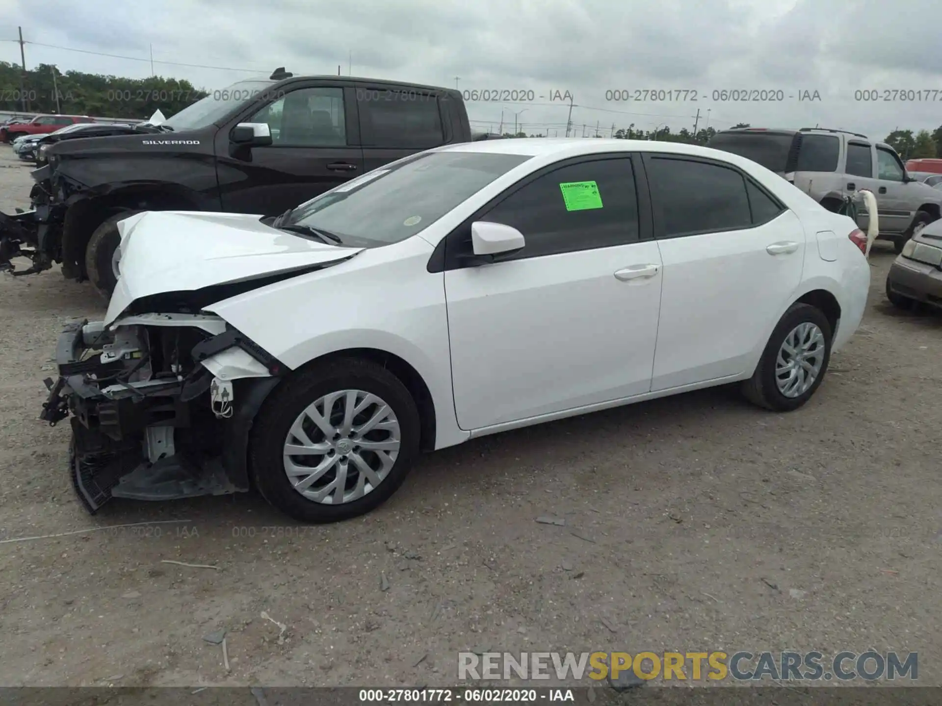 2 Photograph of a damaged car 5YFBURHE1KP895184 TOYOTA COROLLA 2019