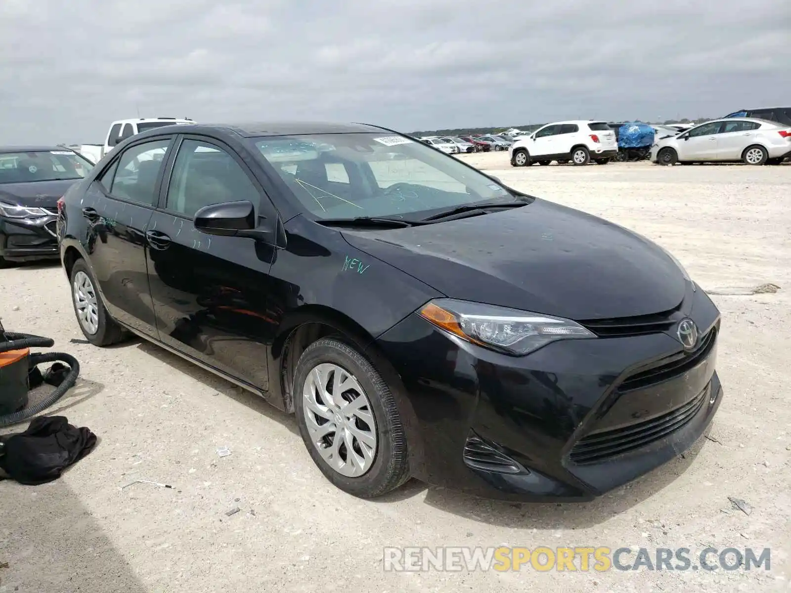 1 Photograph of a damaged car 5YFBURHE1KP895511 TOYOTA COROLLA 2019