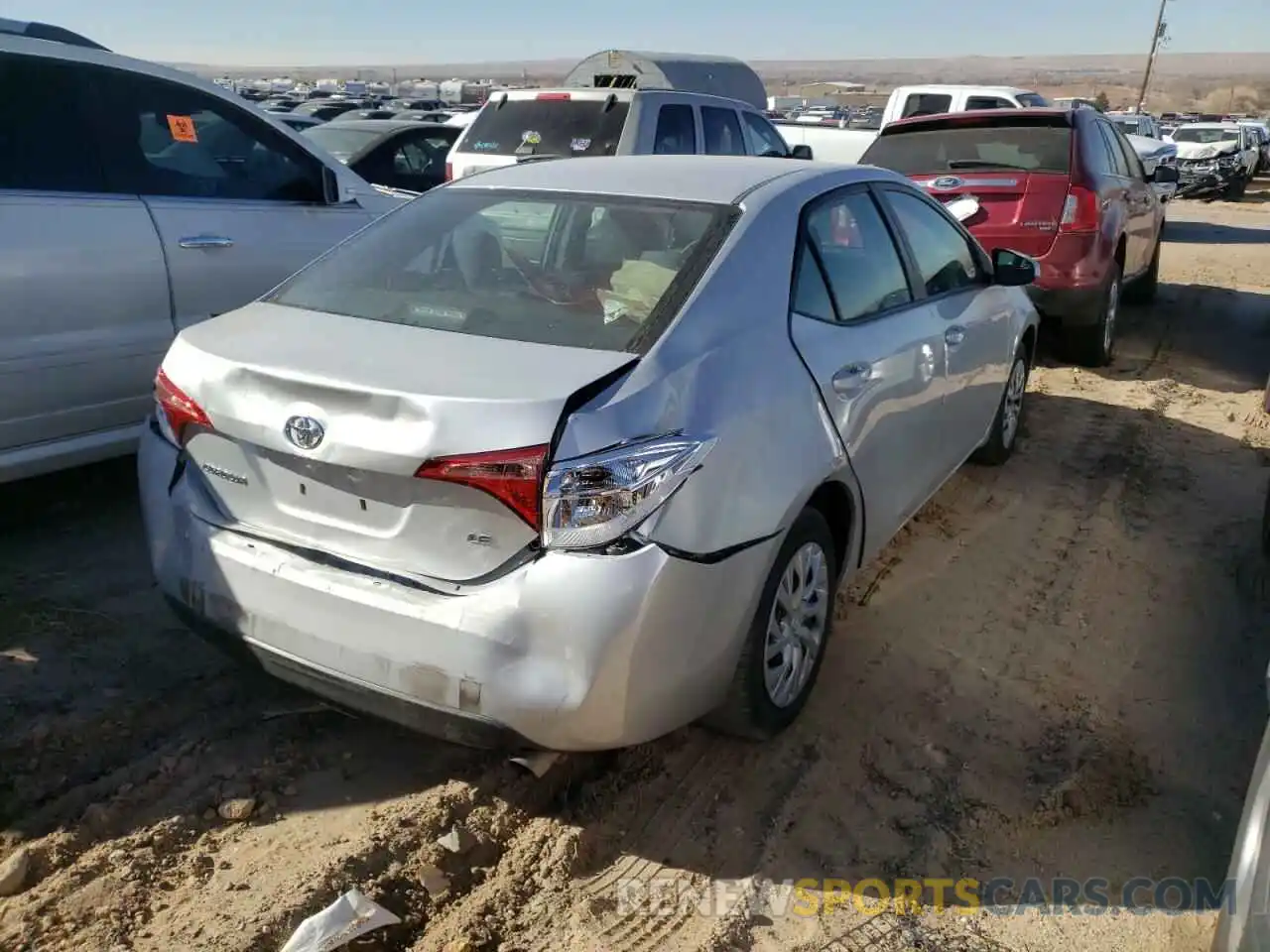 4 Photograph of a damaged car 5YFBURHE1KP896108 TOYOTA COROLLA 2019