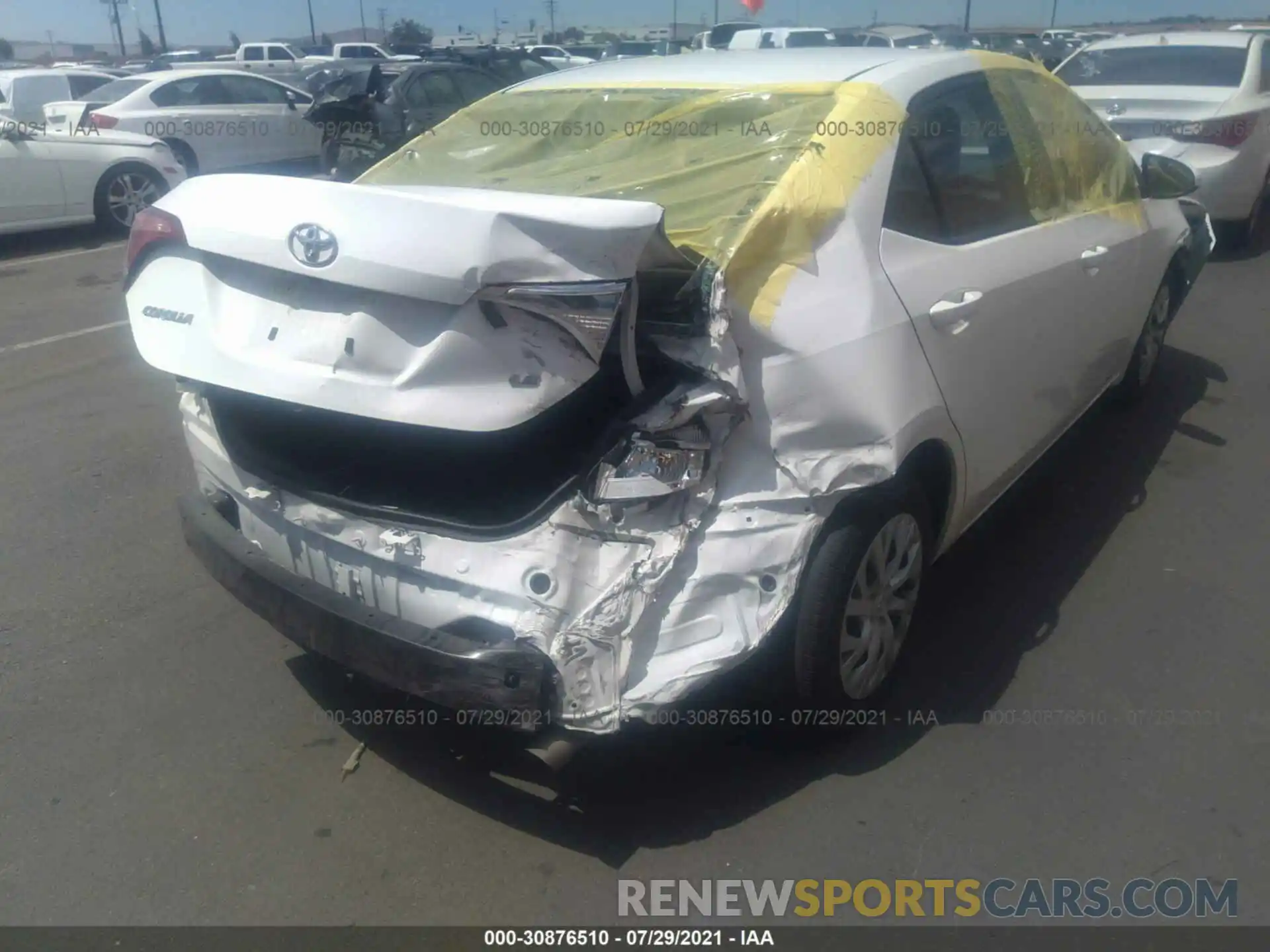 6 Photograph of a damaged car 5YFBURHE1KP896240 TOYOTA COROLLA 2019