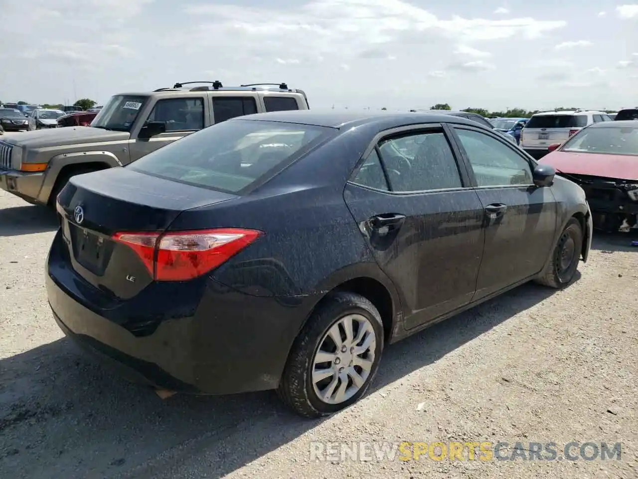 4 Photograph of a damaged car 5YFBURHE1KP896951 TOYOTA COROLLA 2019