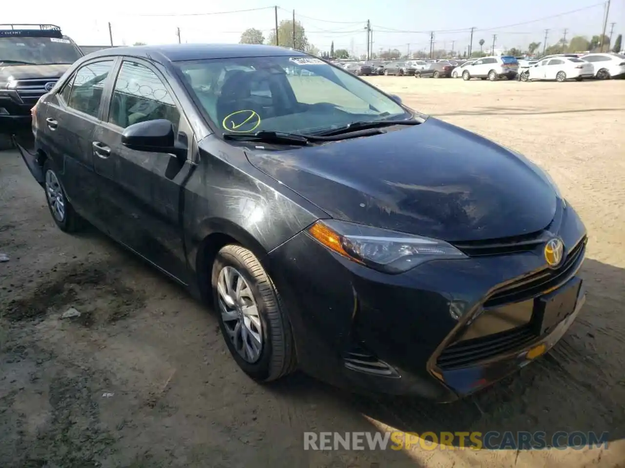 1 Photograph of a damaged car 5YFBURHE1KP897100 TOYOTA COROLLA 2019