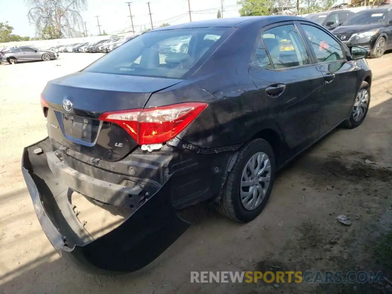 4 Photograph of a damaged car 5YFBURHE1KP897100 TOYOTA COROLLA 2019