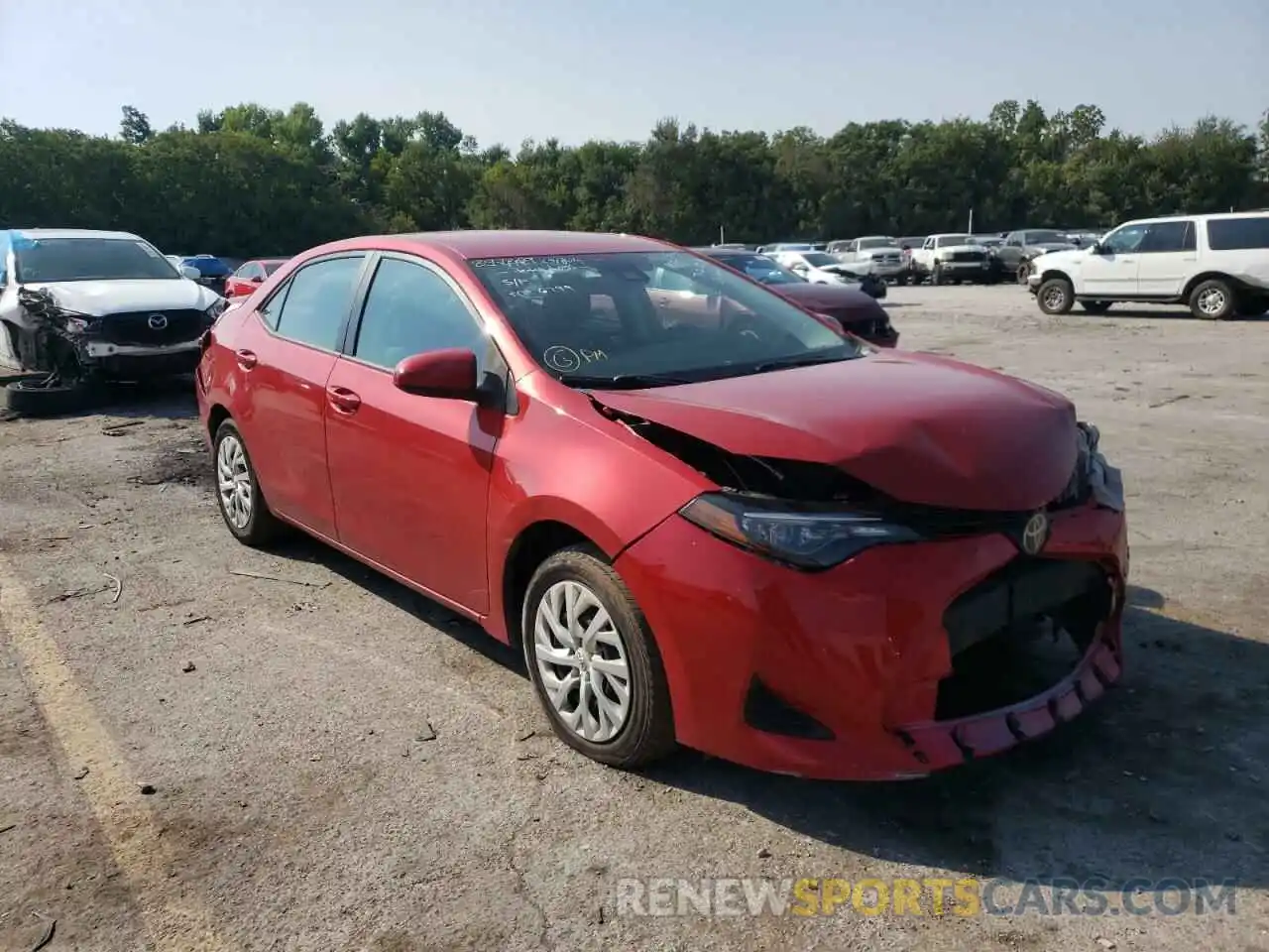 1 Photograph of a damaged car 5YFBURHE1KP897209 TOYOTA COROLLA 2019