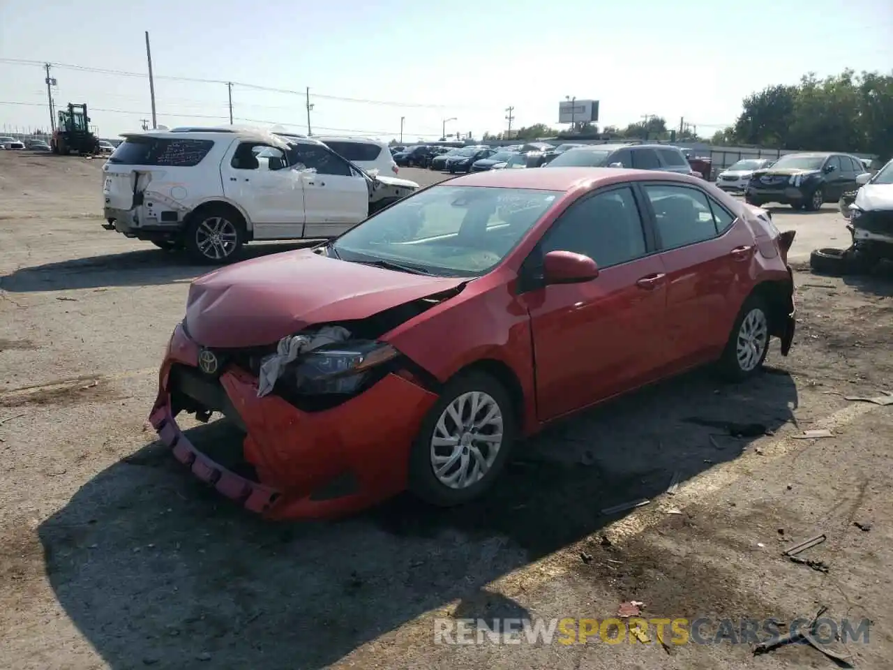 2 Photograph of a damaged car 5YFBURHE1KP897209 TOYOTA COROLLA 2019