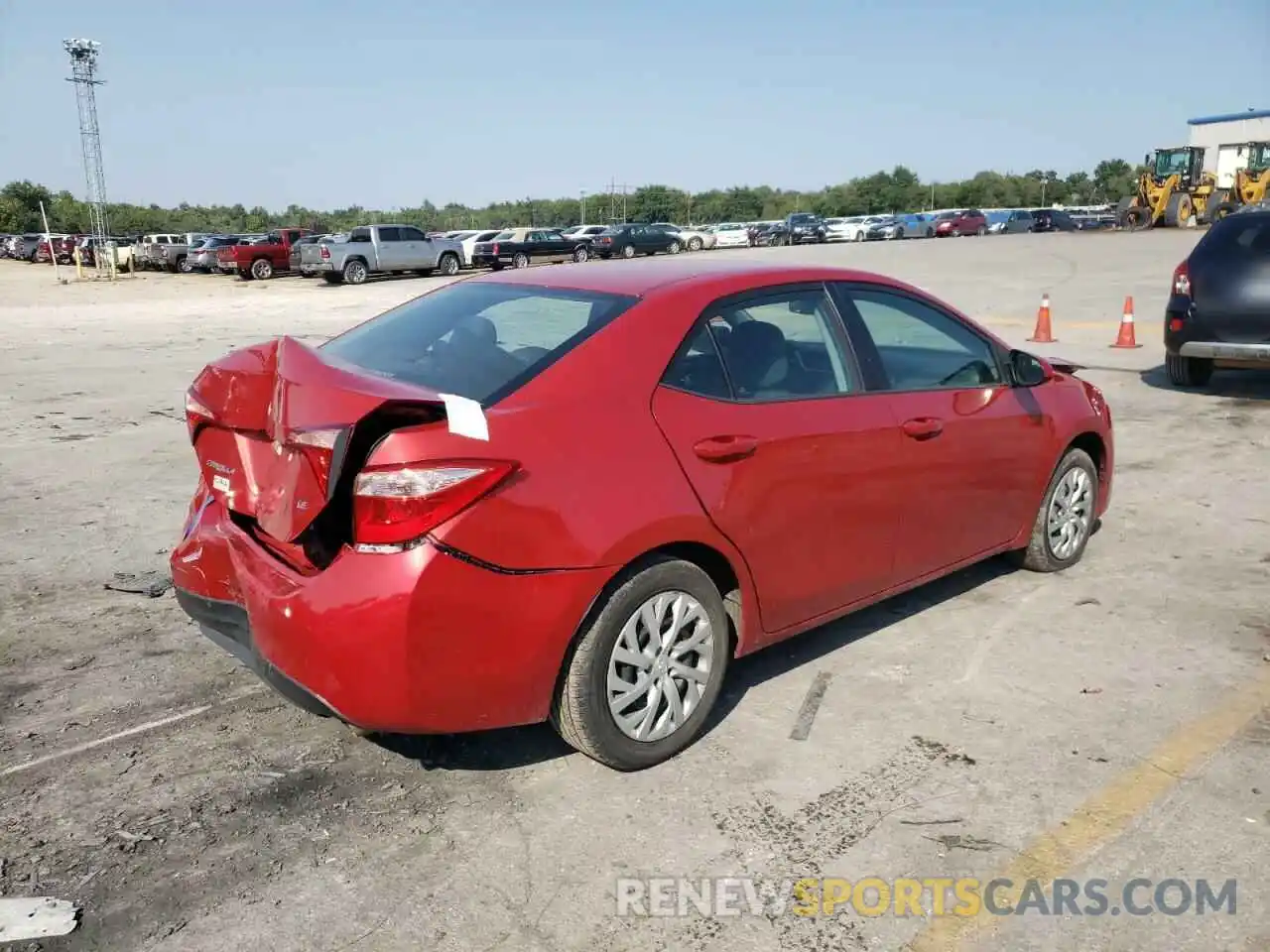 4 Photograph of a damaged car 5YFBURHE1KP897209 TOYOTA COROLLA 2019