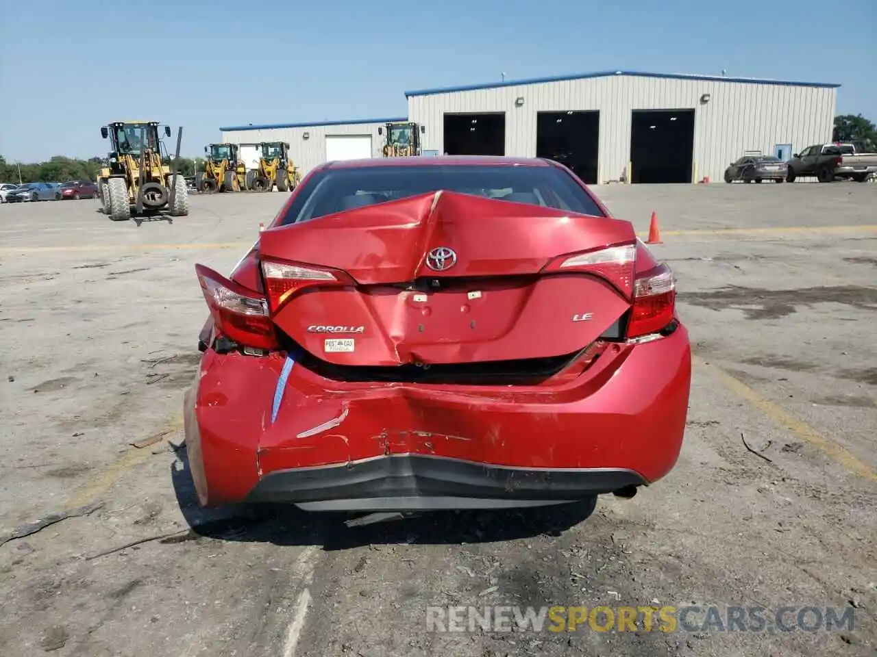 9 Photograph of a damaged car 5YFBURHE1KP897209 TOYOTA COROLLA 2019