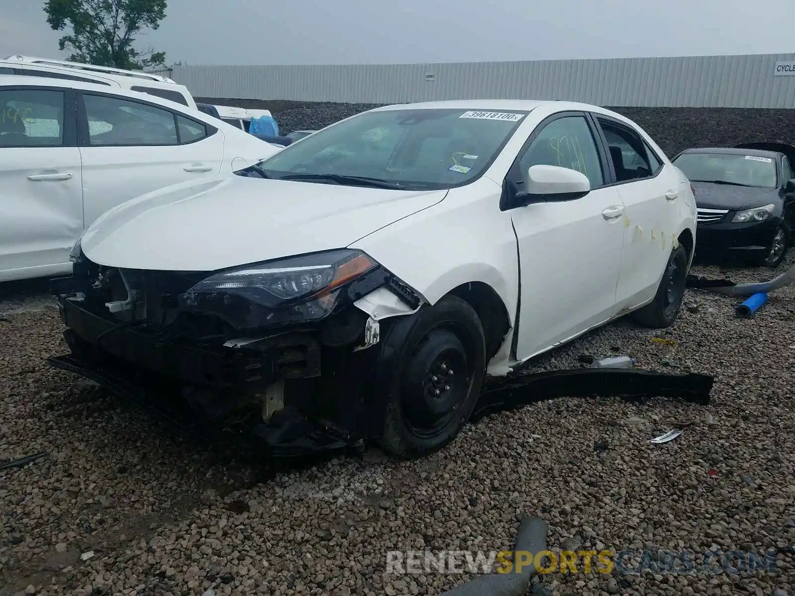 2 Photograph of a damaged car 5YFBURHE1KP897212 TOYOTA COROLLA 2019