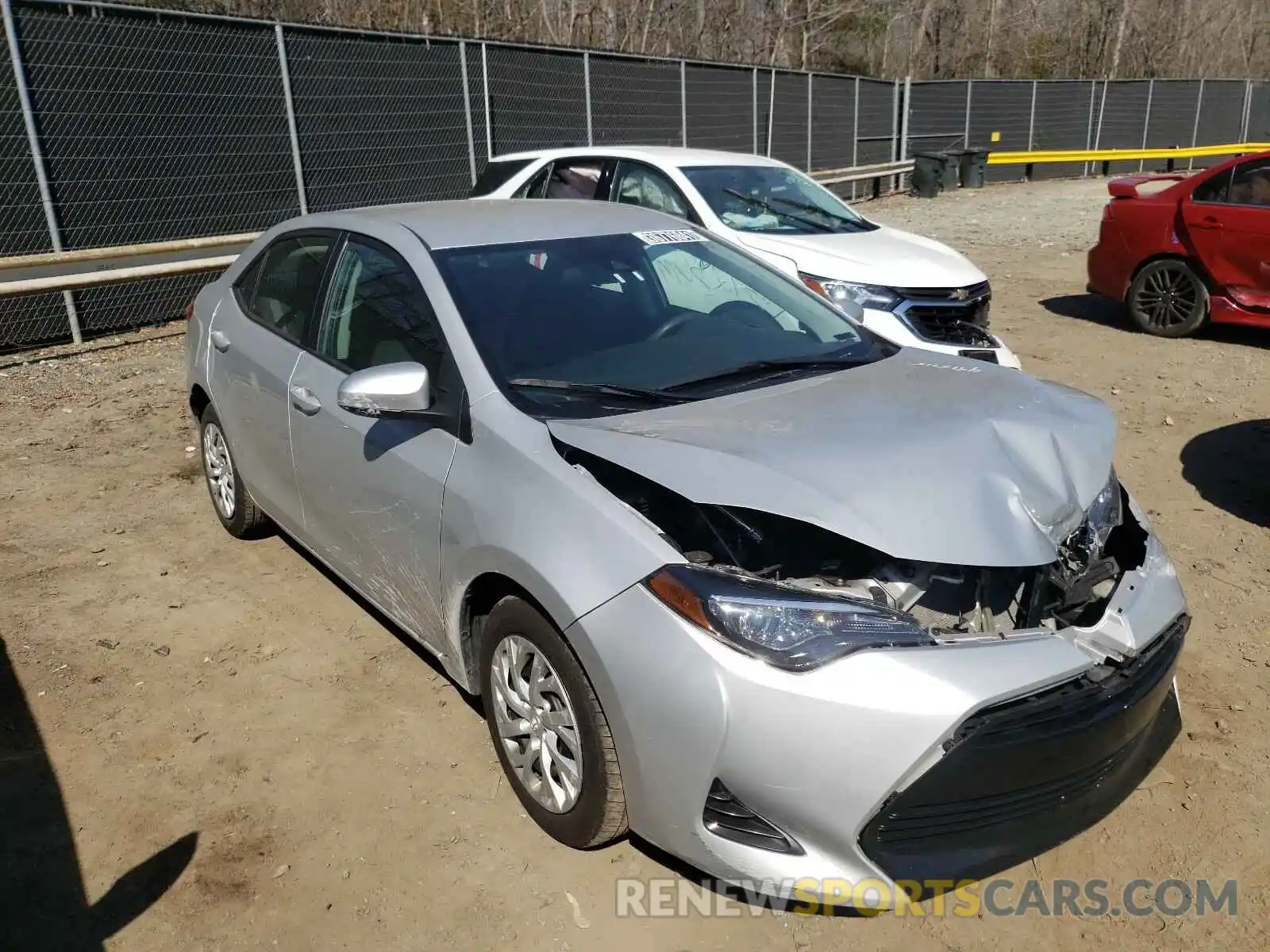 1 Photograph of a damaged car 5YFBURHE1KP897498 TOYOTA COROLLA 2019