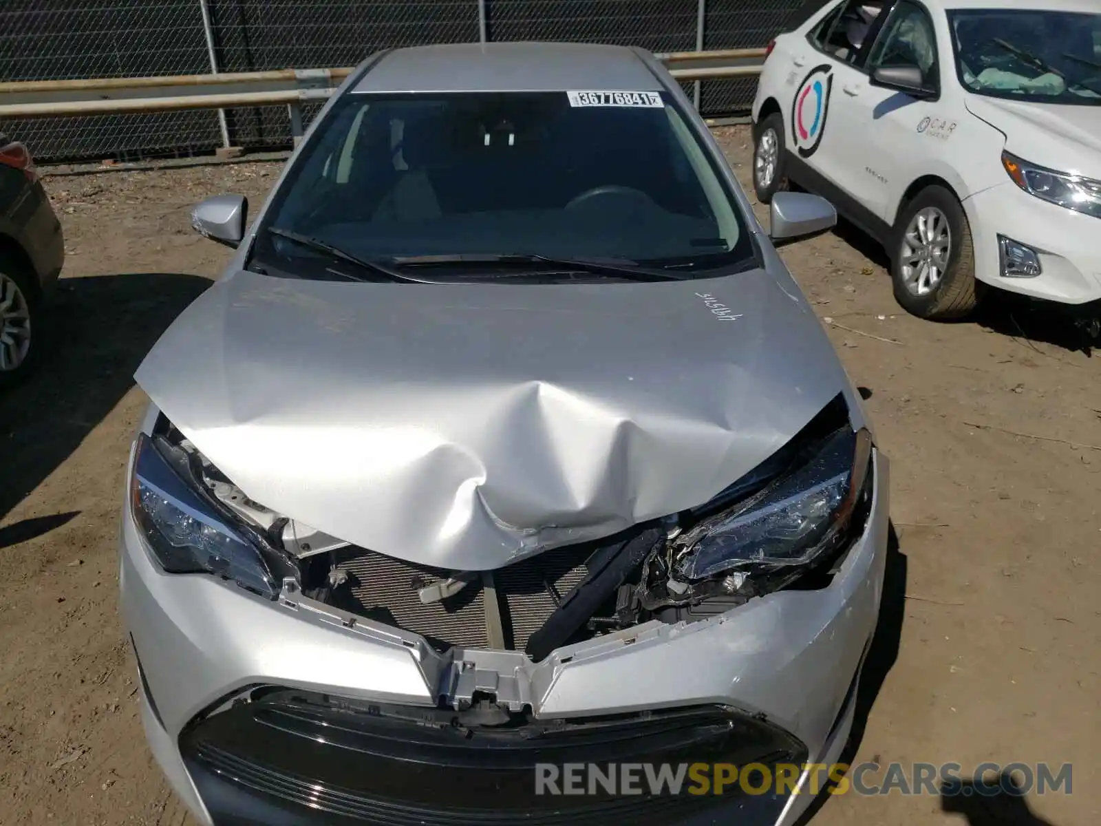 9 Photograph of a damaged car 5YFBURHE1KP897498 TOYOTA COROLLA 2019