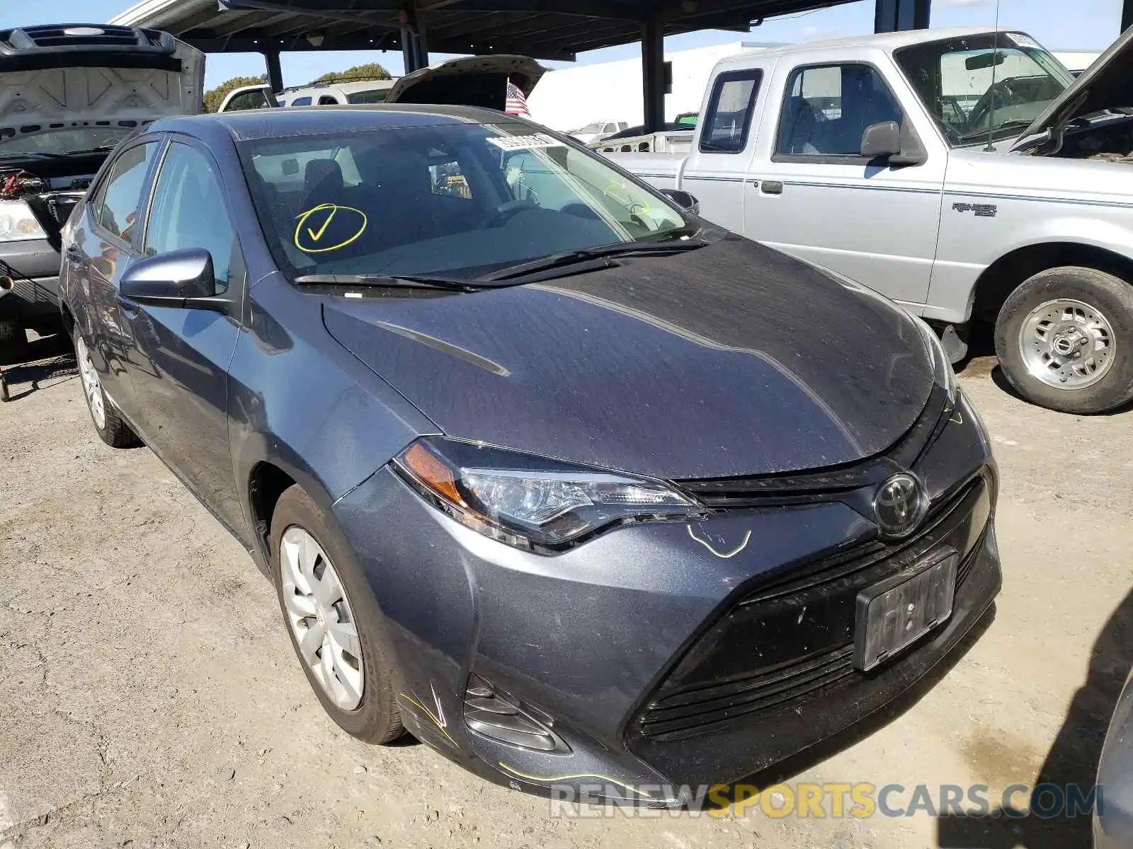 1 Photograph of a damaged car 5YFBURHE1KP897548 TOYOTA COROLLA 2019