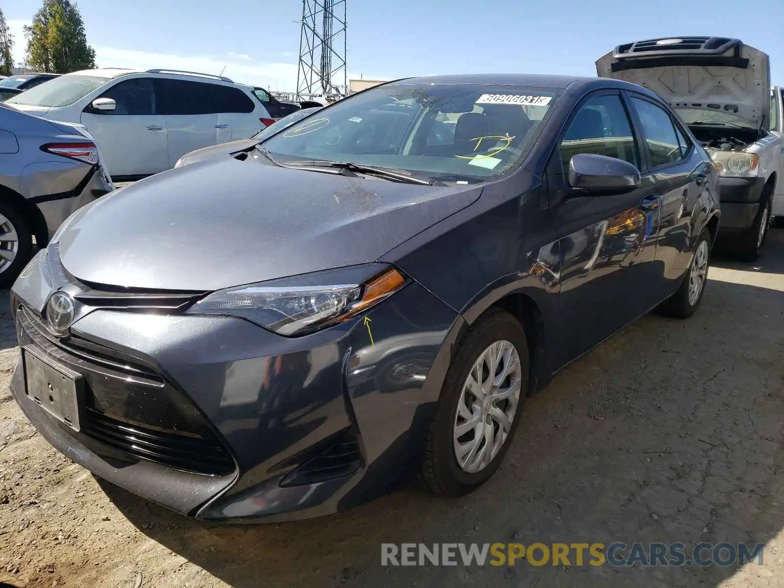 2 Photograph of a damaged car 5YFBURHE1KP897548 TOYOTA COROLLA 2019