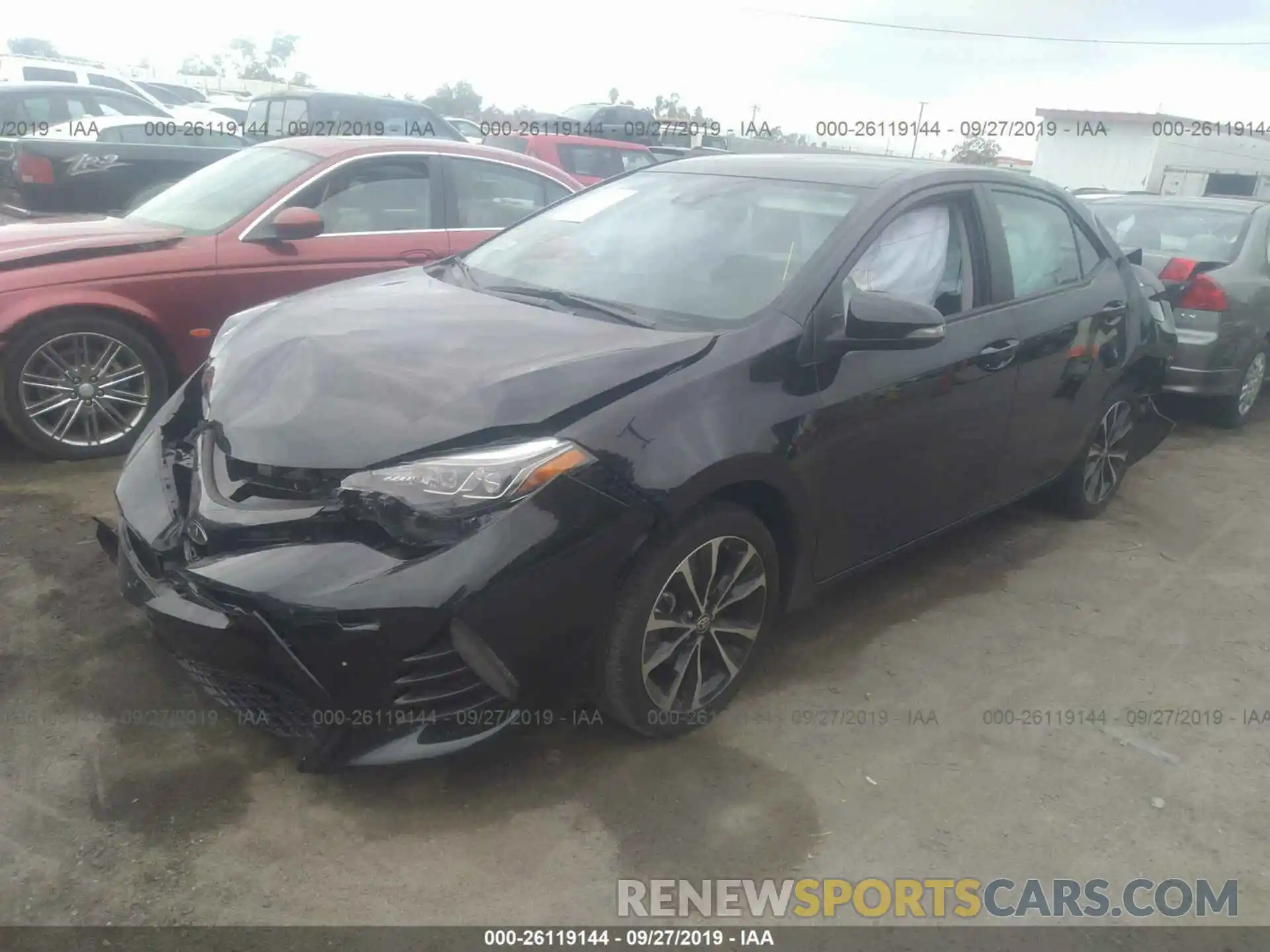 2 Photograph of a damaged car 5YFBURHE1KP897615 TOYOTA COROLLA 2019