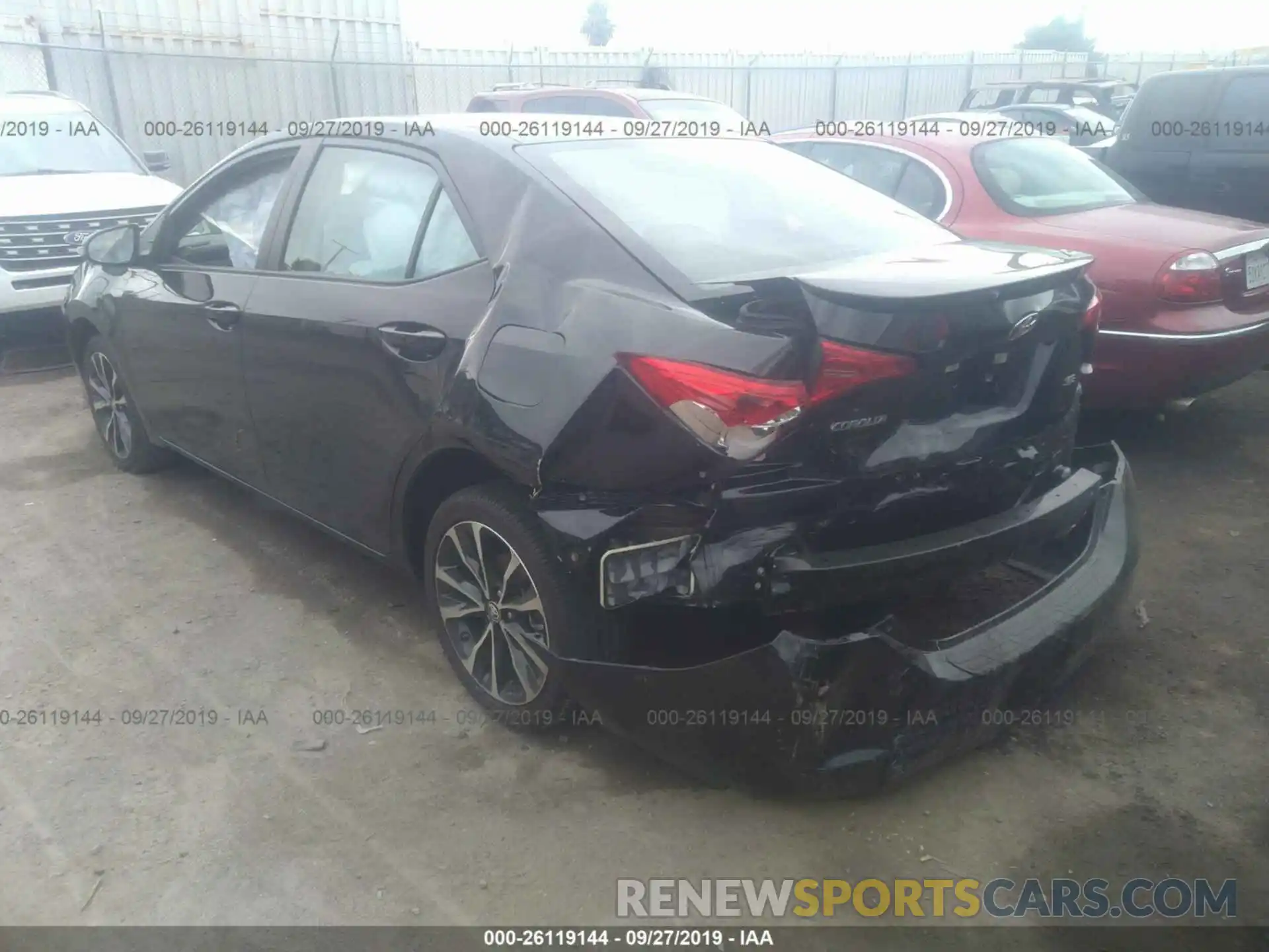 3 Photograph of a damaged car 5YFBURHE1KP897615 TOYOTA COROLLA 2019