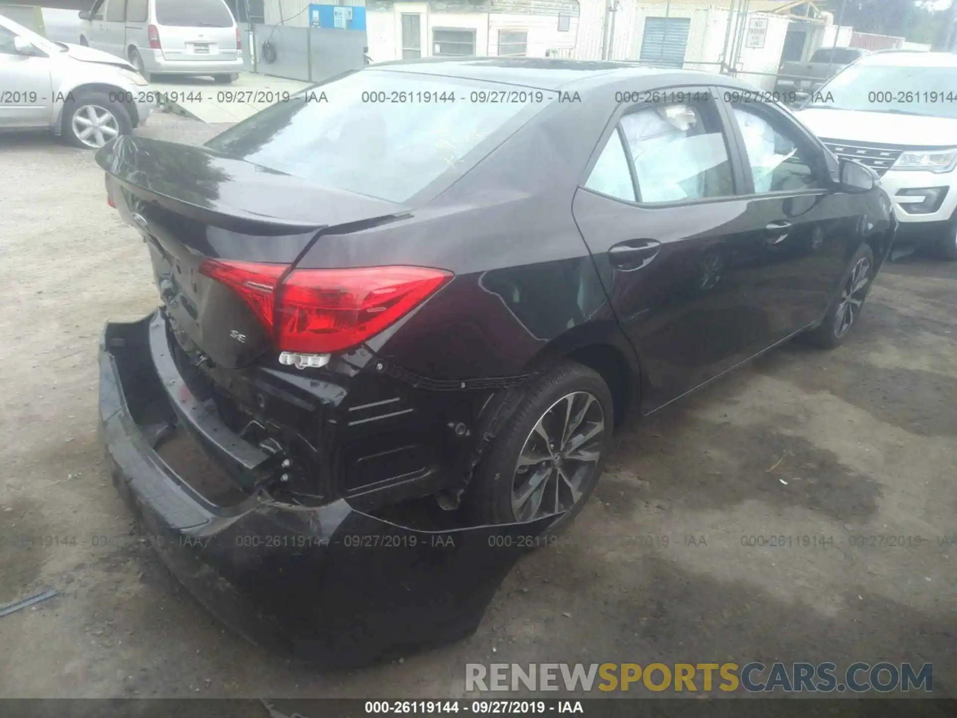 4 Photograph of a damaged car 5YFBURHE1KP897615 TOYOTA COROLLA 2019