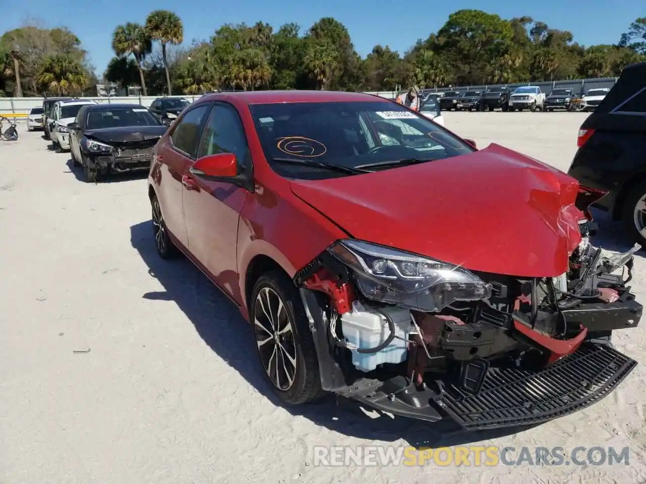 1 Photograph of a damaged car 5YFBURHE1KP897839 TOYOTA COROLLA 2019