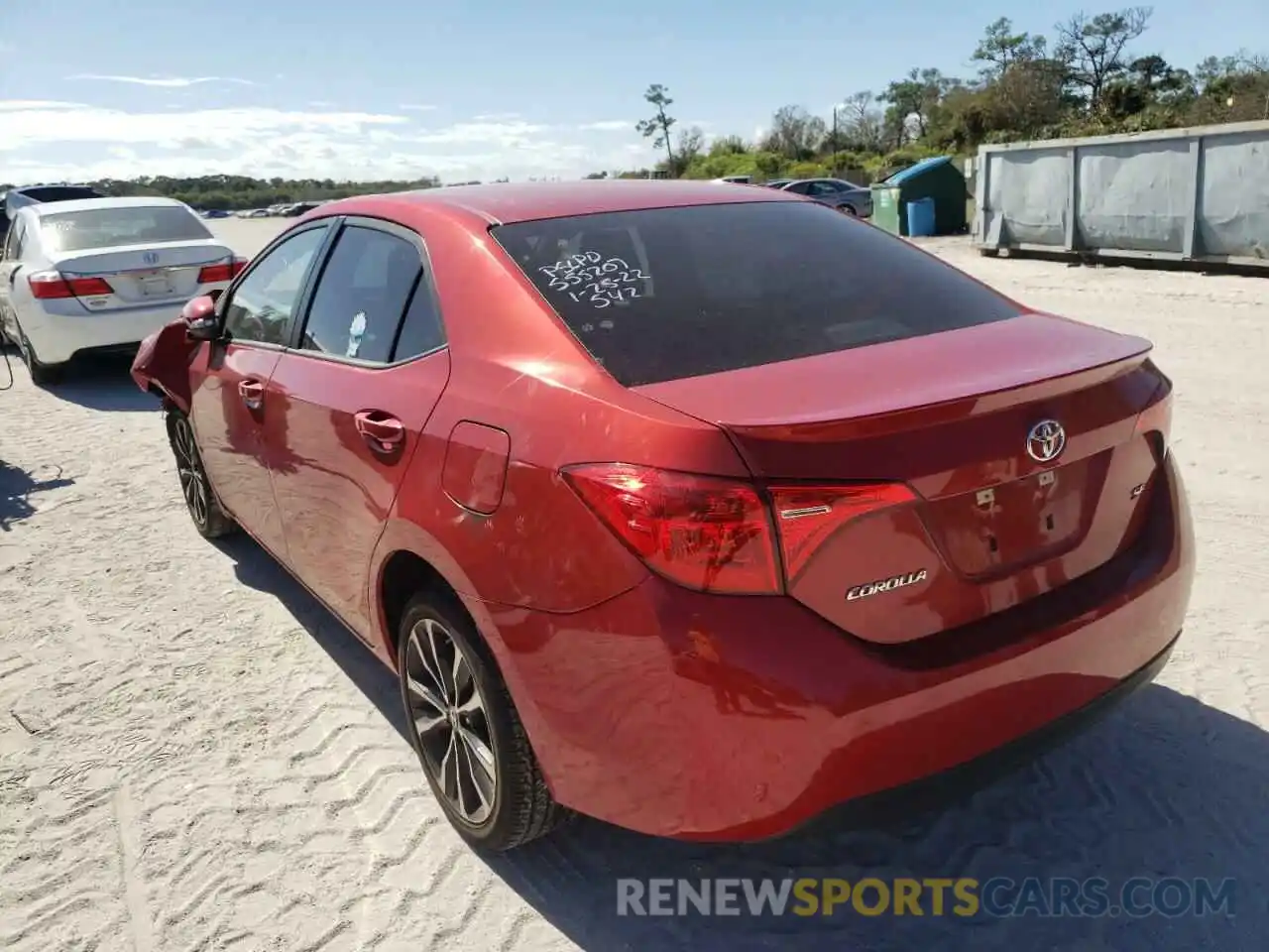 3 Photograph of a damaged car 5YFBURHE1KP897839 TOYOTA COROLLA 2019