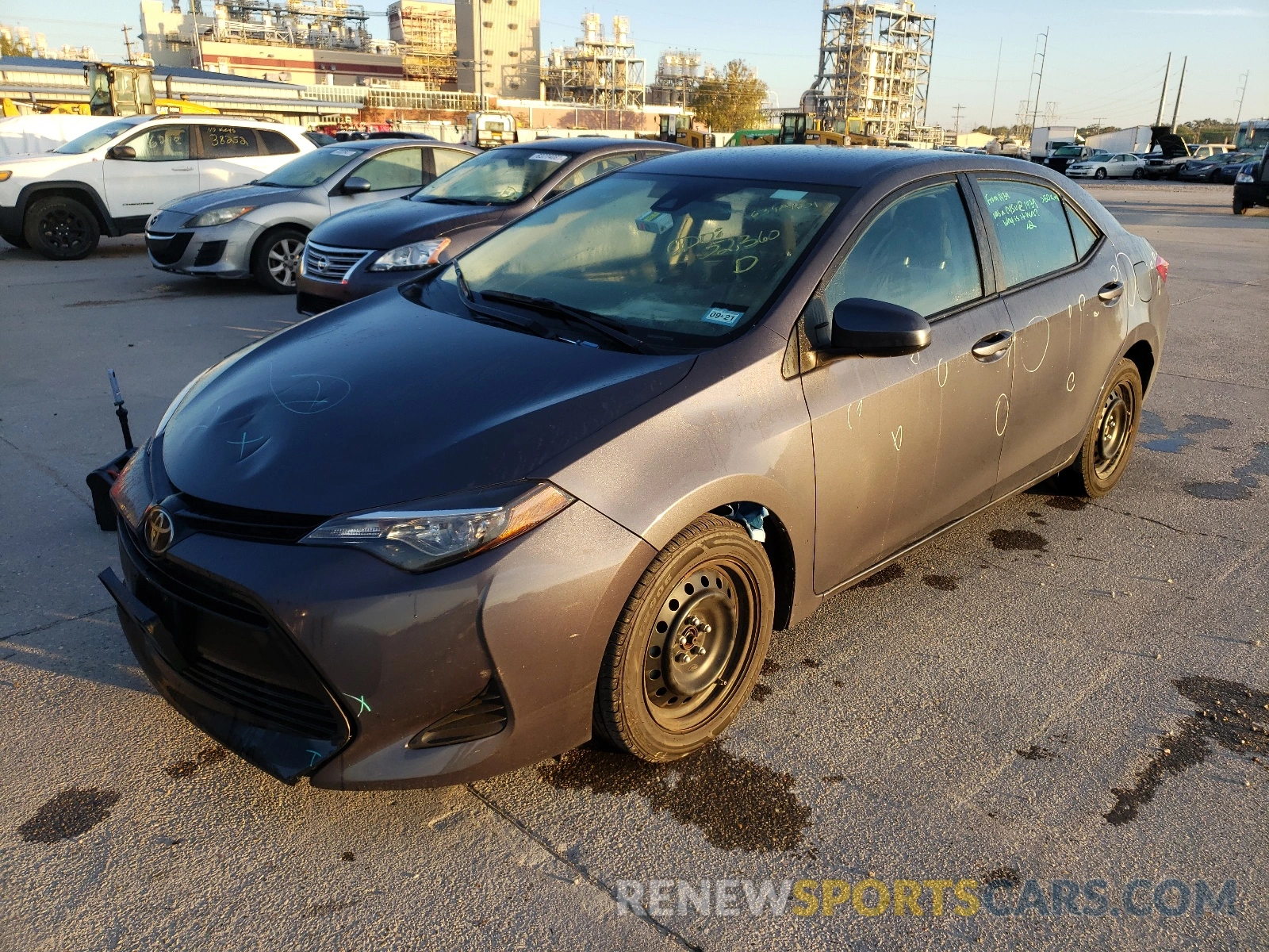 2 Photograph of a damaged car 5YFBURHE1KP898554 TOYOTA COROLLA 2019