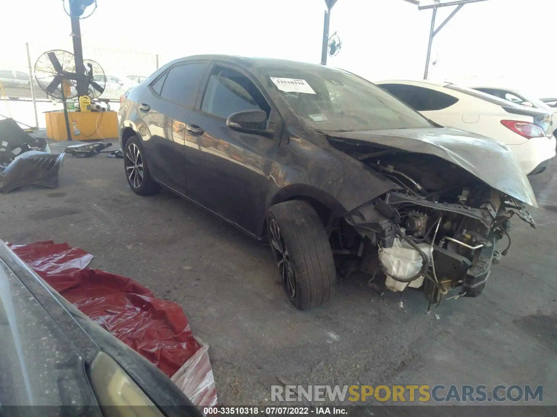 1 Photograph of a damaged car 5YFBURHE1KP898702 TOYOTA COROLLA 2019