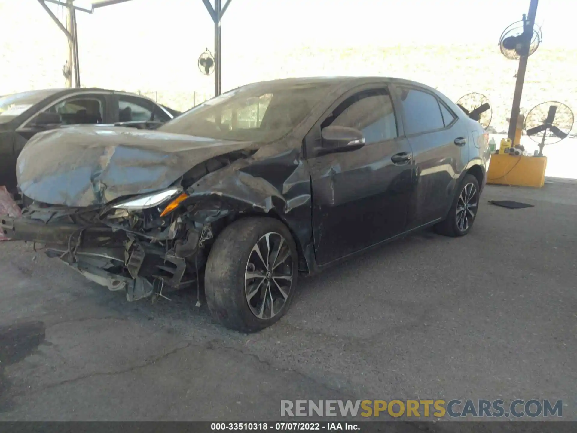 2 Photograph of a damaged car 5YFBURHE1KP898702 TOYOTA COROLLA 2019