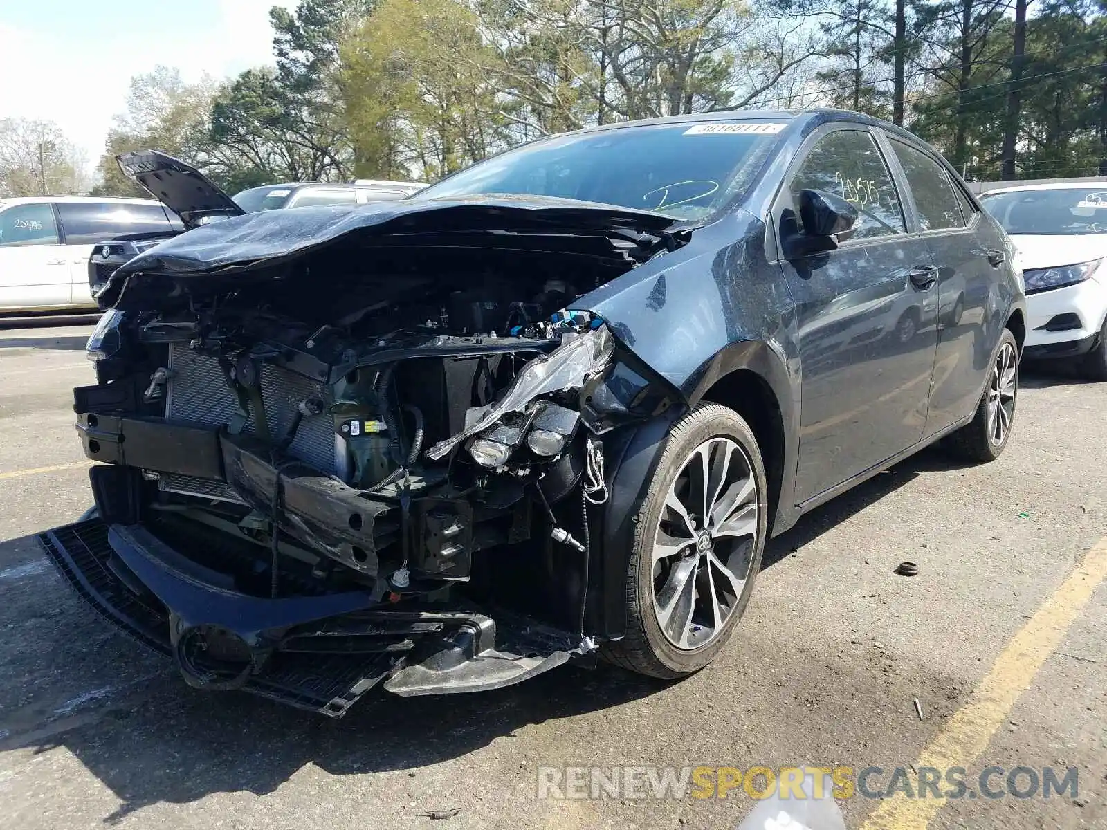 2 Photograph of a damaged car 5YFBURHE1KP898795 TOYOTA COROLLA 2019