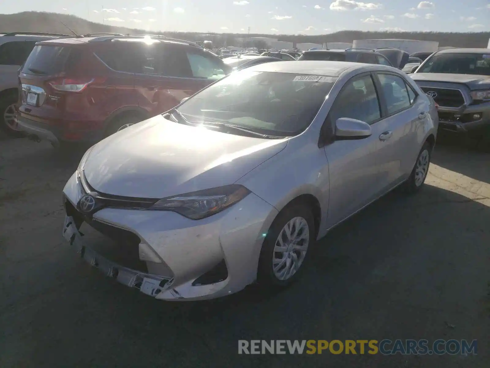 2 Photograph of a damaged car 5YFBURHE1KP898800 TOYOTA COROLLA 2019