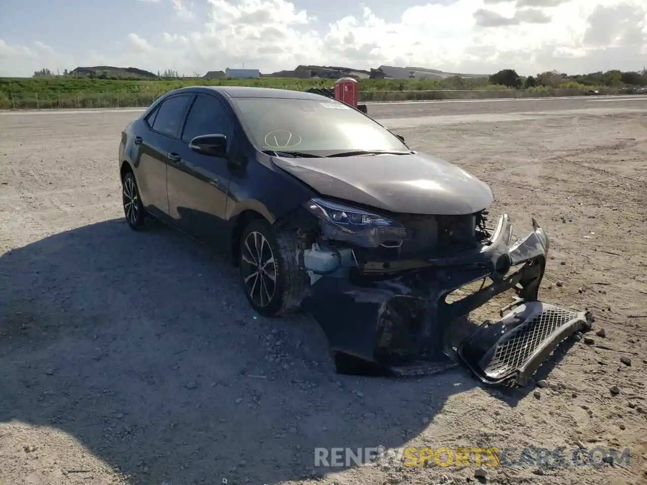 1 Photograph of a damaged car 5YFBURHE1KP898943 TOYOTA COROLLA 2019