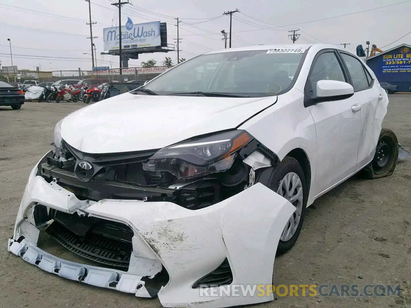 2 Photograph of a damaged car 5YFBURHE1KP898957 TOYOTA COROLLA 2019