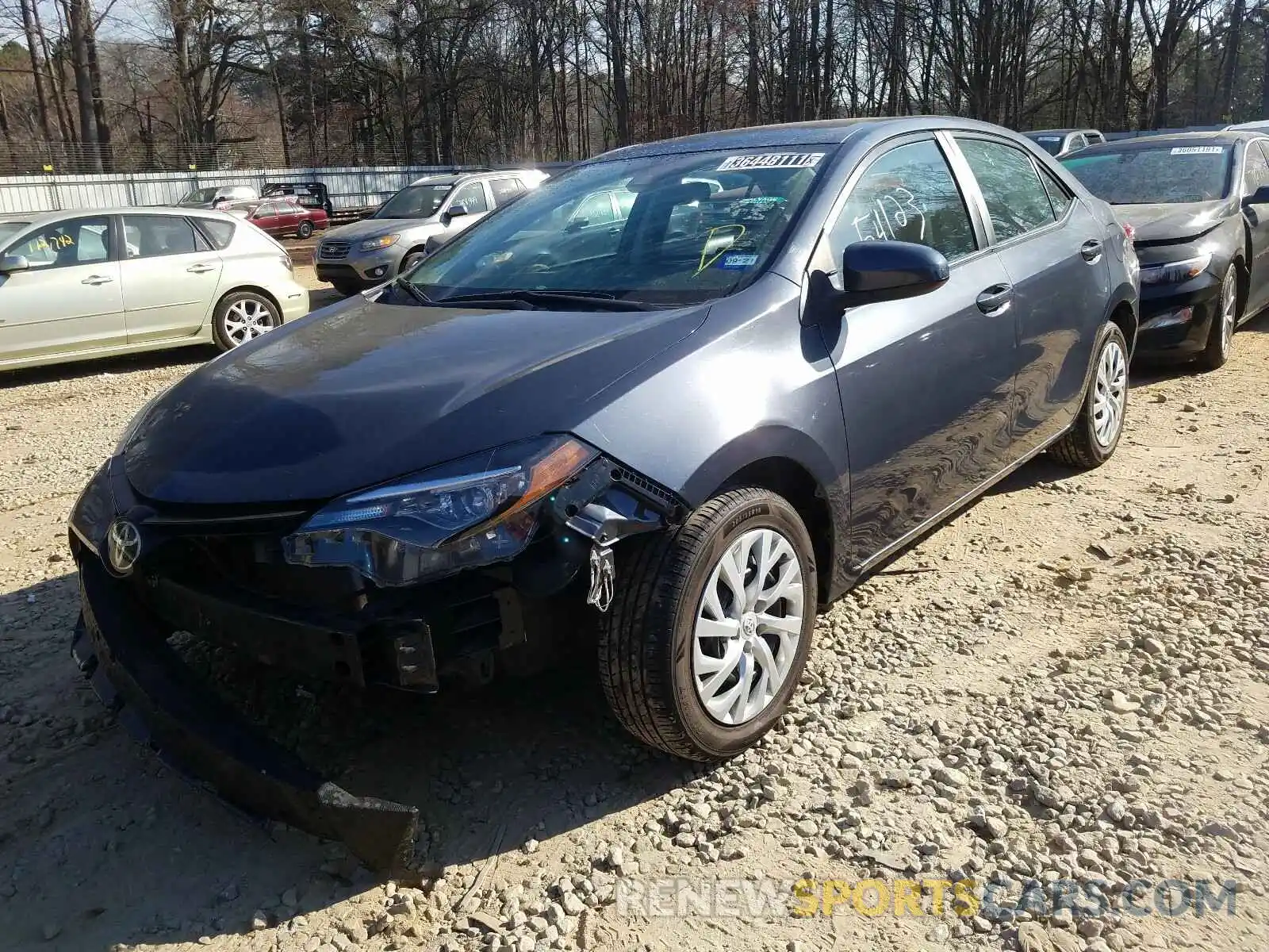 2 Photograph of a damaged car 5YFBURHE1KP899039 TOYOTA COROLLA 2019