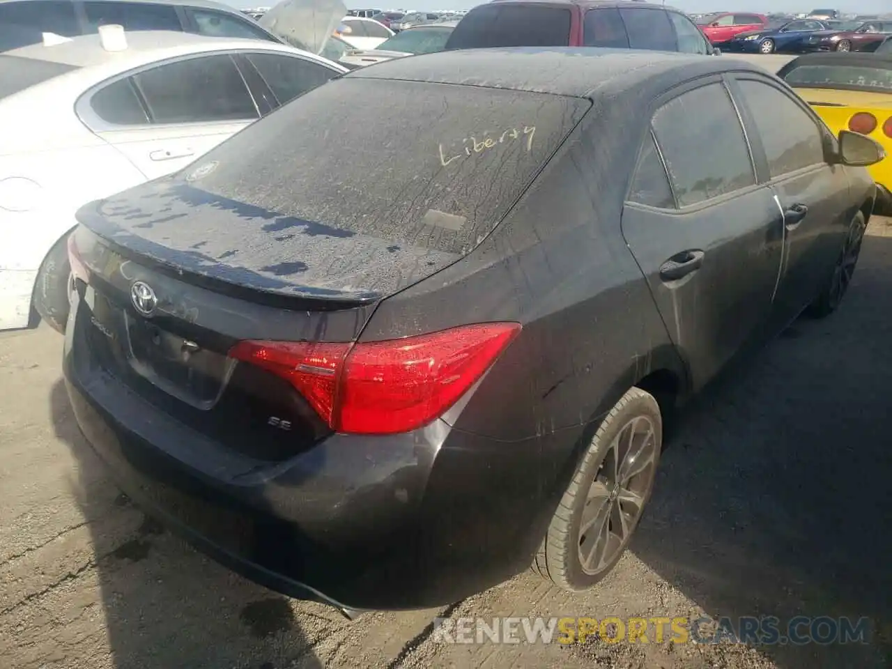 4 Photograph of a damaged car 5YFBURHE1KP899090 TOYOTA COROLLA 2019