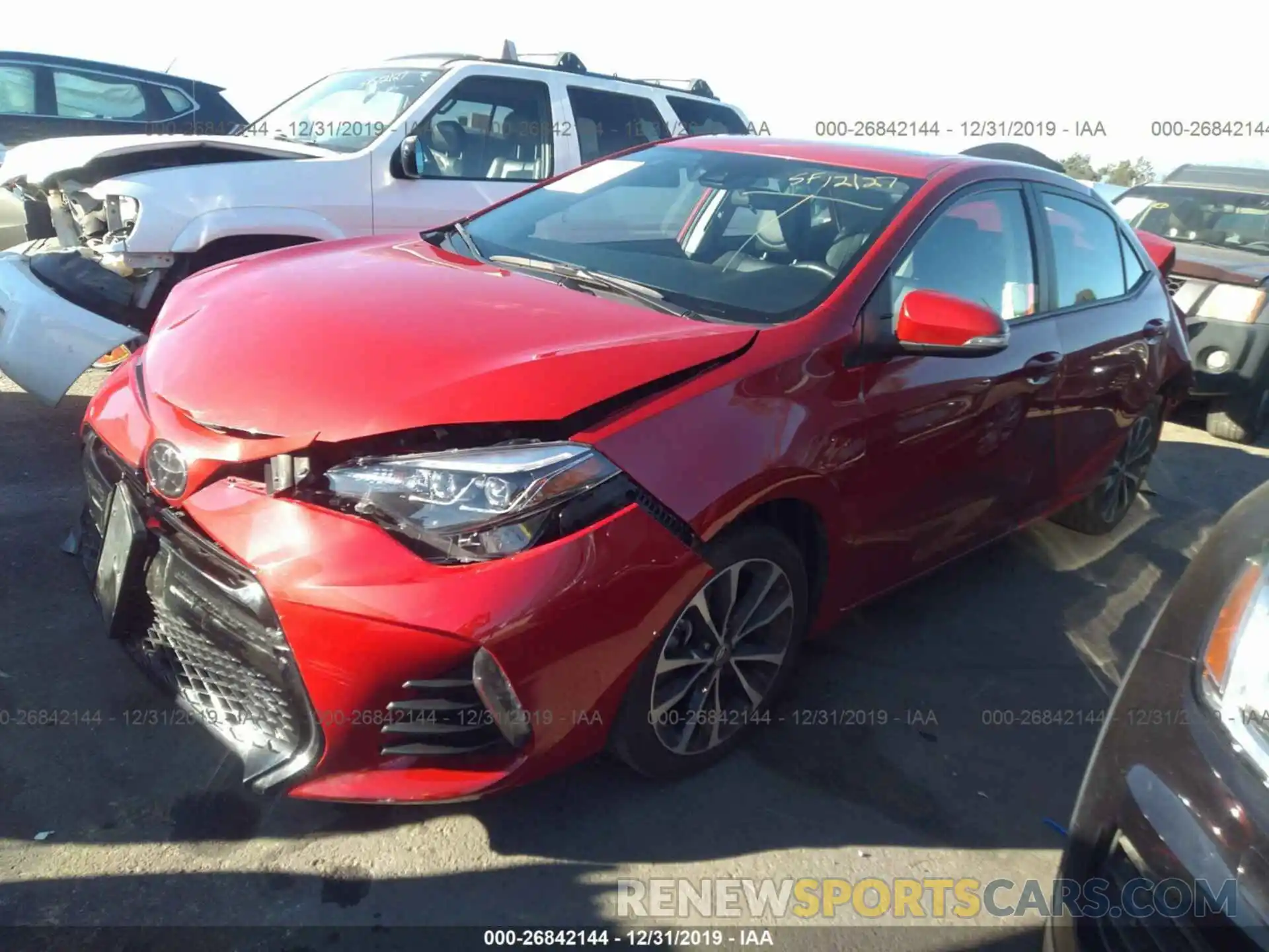 2 Photograph of a damaged car 5YFBURHE1KP899140 TOYOTA COROLLA 2019