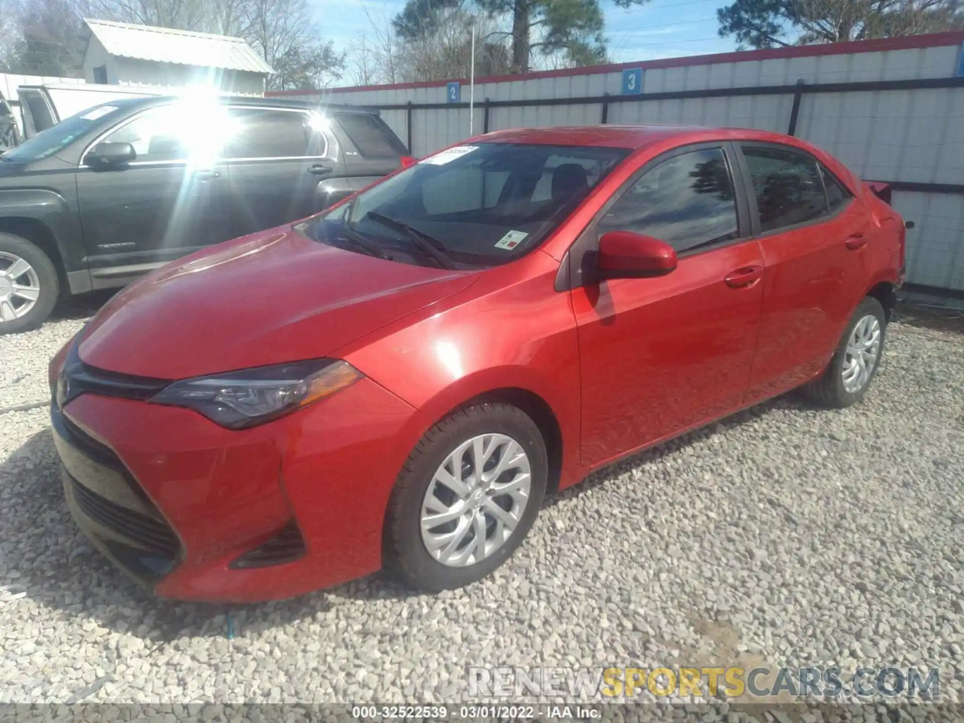 2 Photograph of a damaged car 5YFBURHE1KP899218 TOYOTA COROLLA 2019