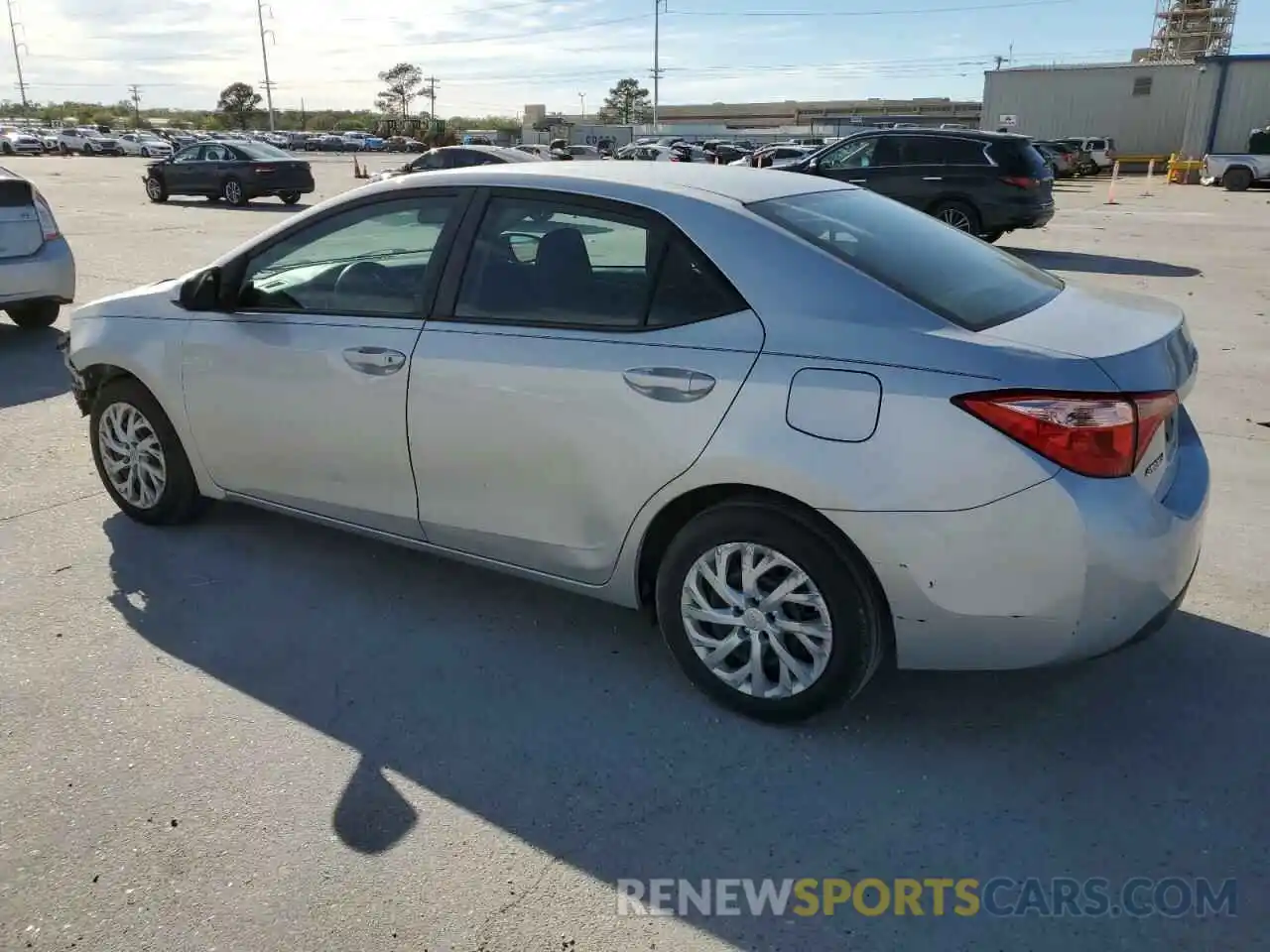 2 Photograph of a damaged car 5YFBURHE1KP899297 TOYOTA COROLLA 2019