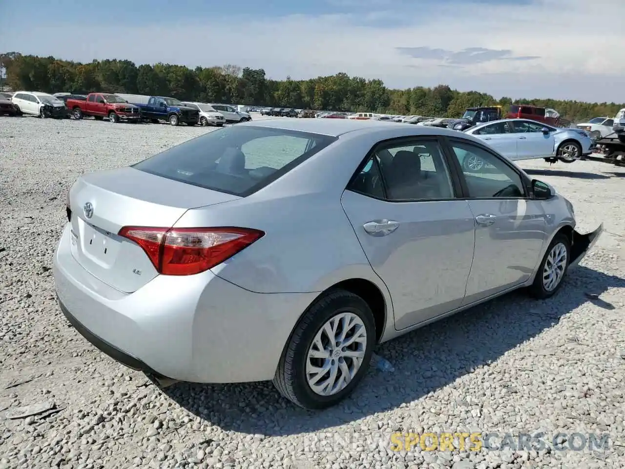 4 Photograph of a damaged car 5YFBURHE1KP899459 TOYOTA COROLLA 2019