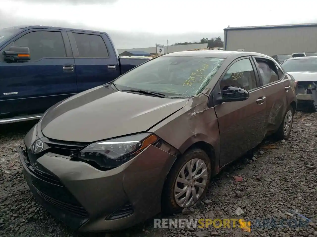 2 Photograph of a damaged car 5YFBURHE1KP899526 TOYOTA COROLLA 2019