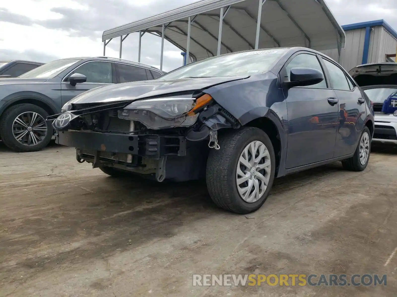 2 Photograph of a damaged car 5YFBURHE1KP899588 TOYOTA COROLLA 2019