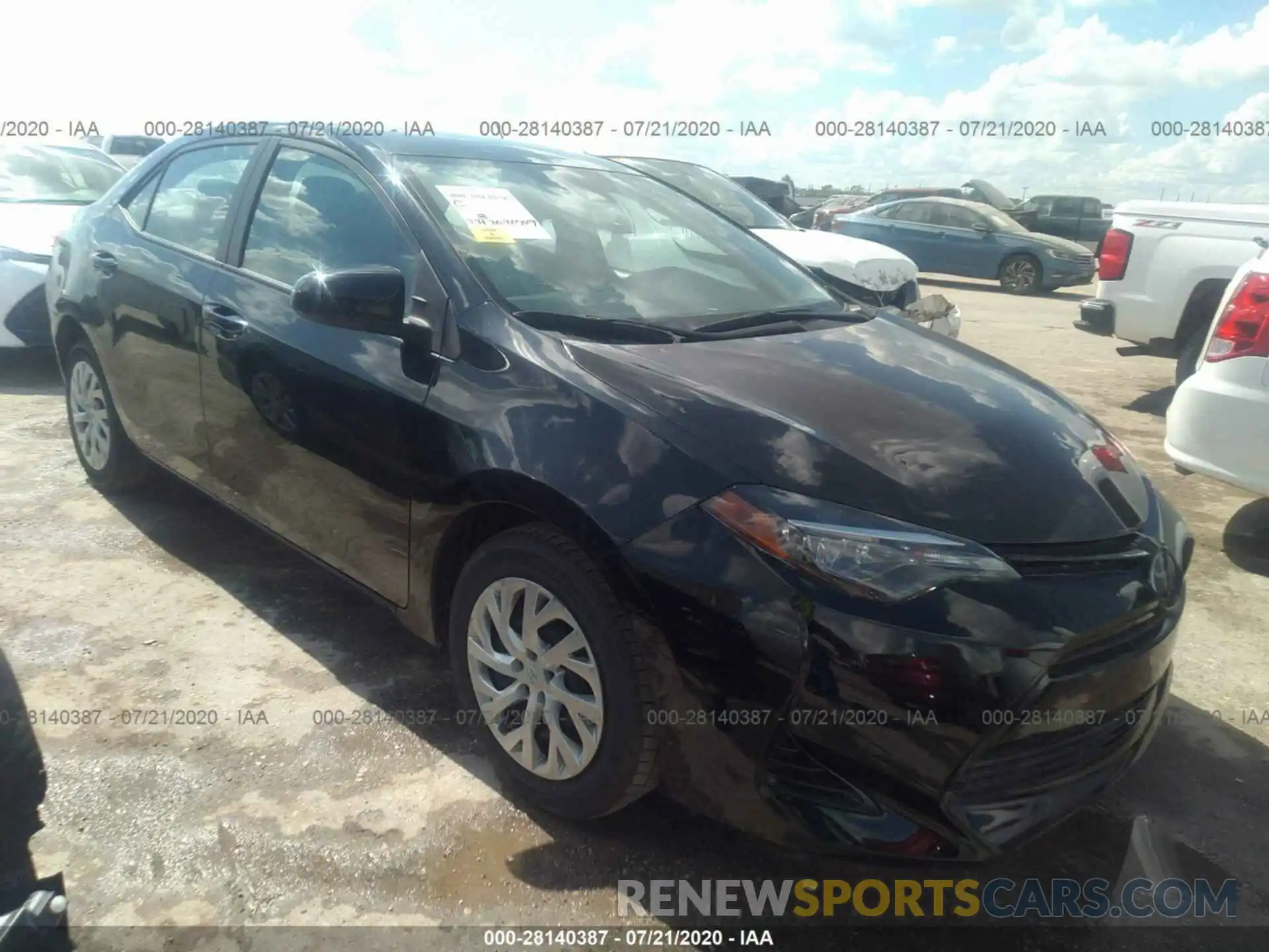 1 Photograph of a damaged car 5YFBURHE1KP899655 TOYOTA COROLLA 2019