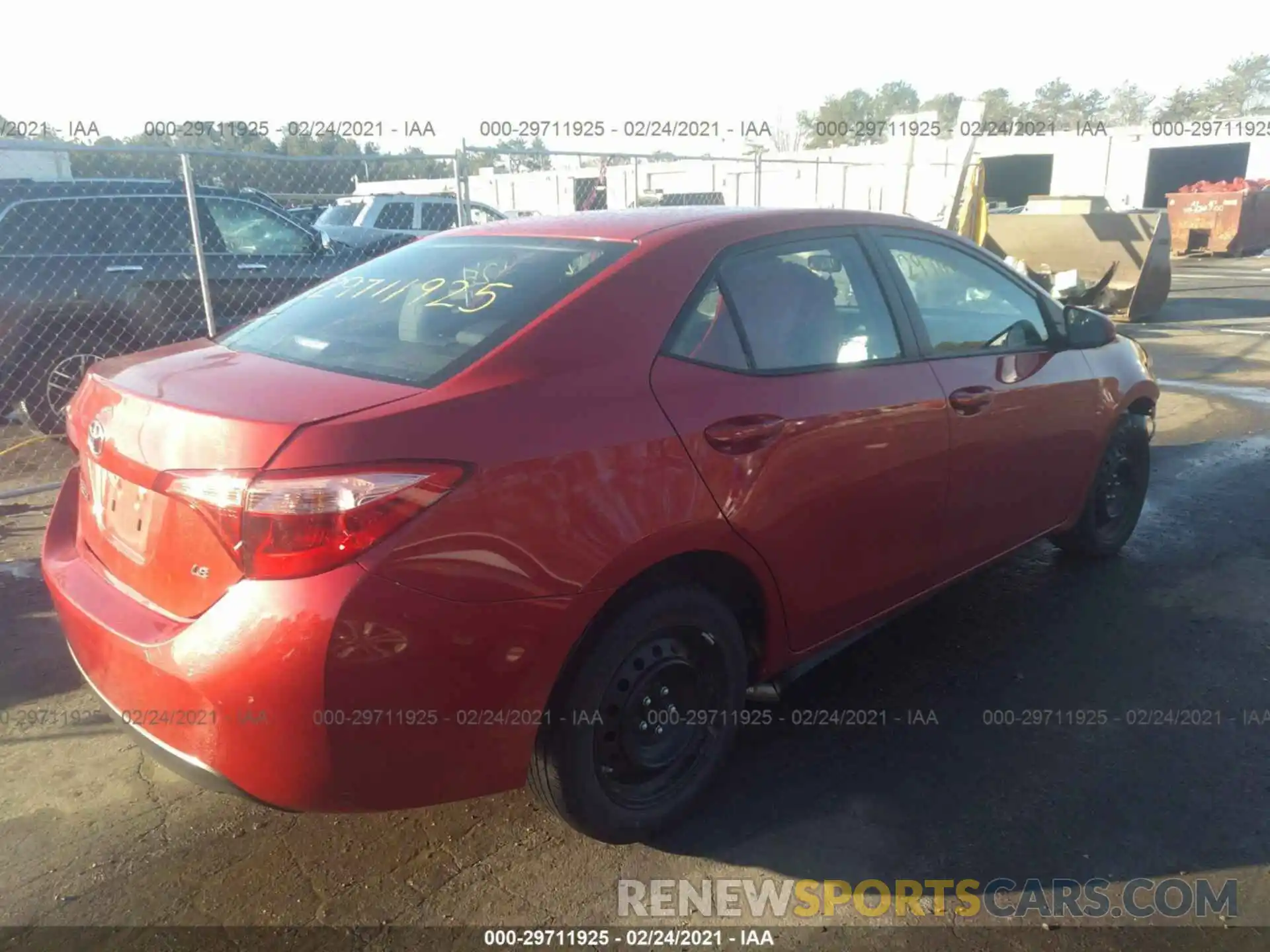 4 Photograph of a damaged car 5YFBURHE1KP899719 TOYOTA COROLLA 2019