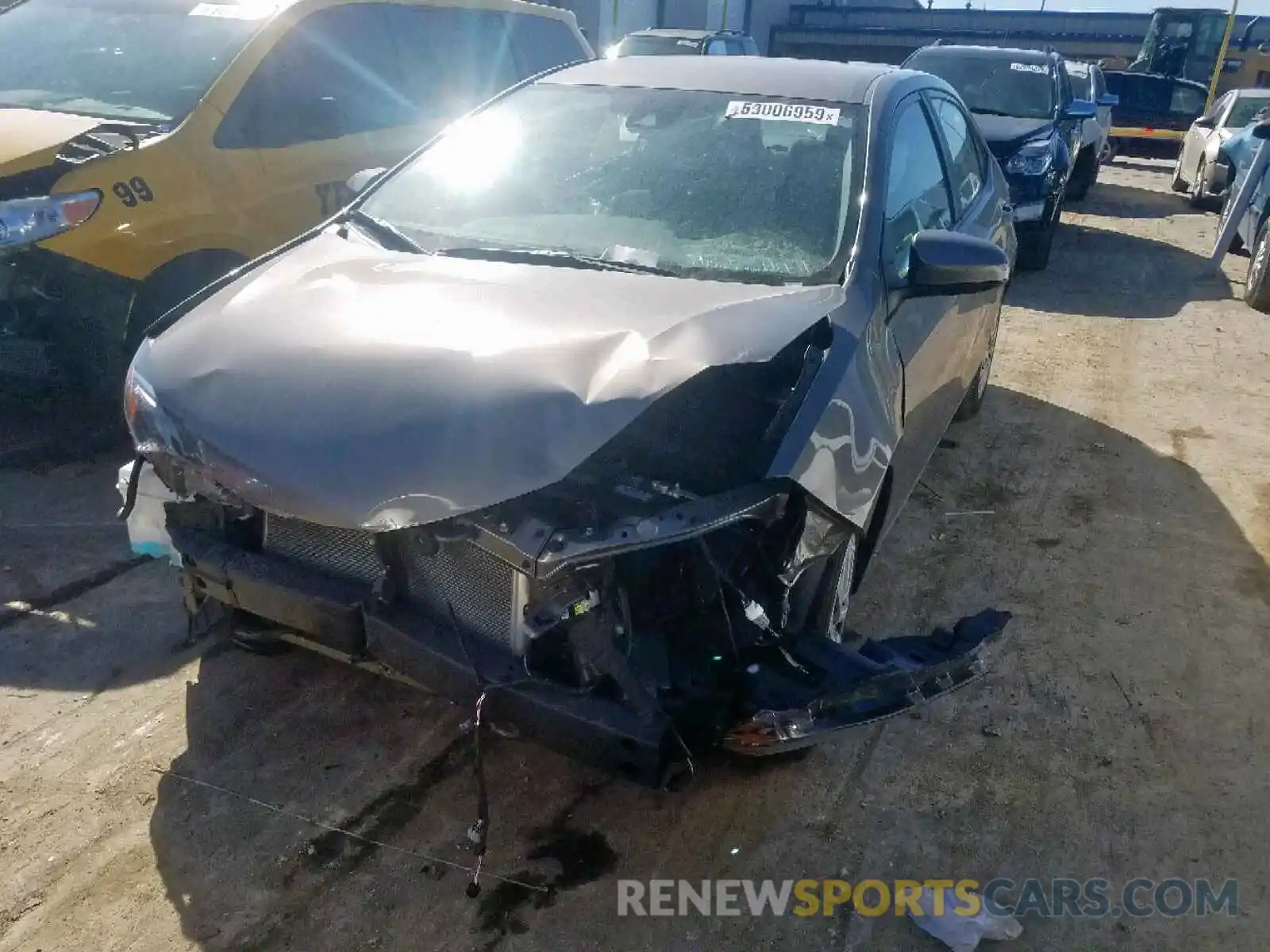 2 Photograph of a damaged car 5YFBURHE1KP899851 TOYOTA COROLLA 2019