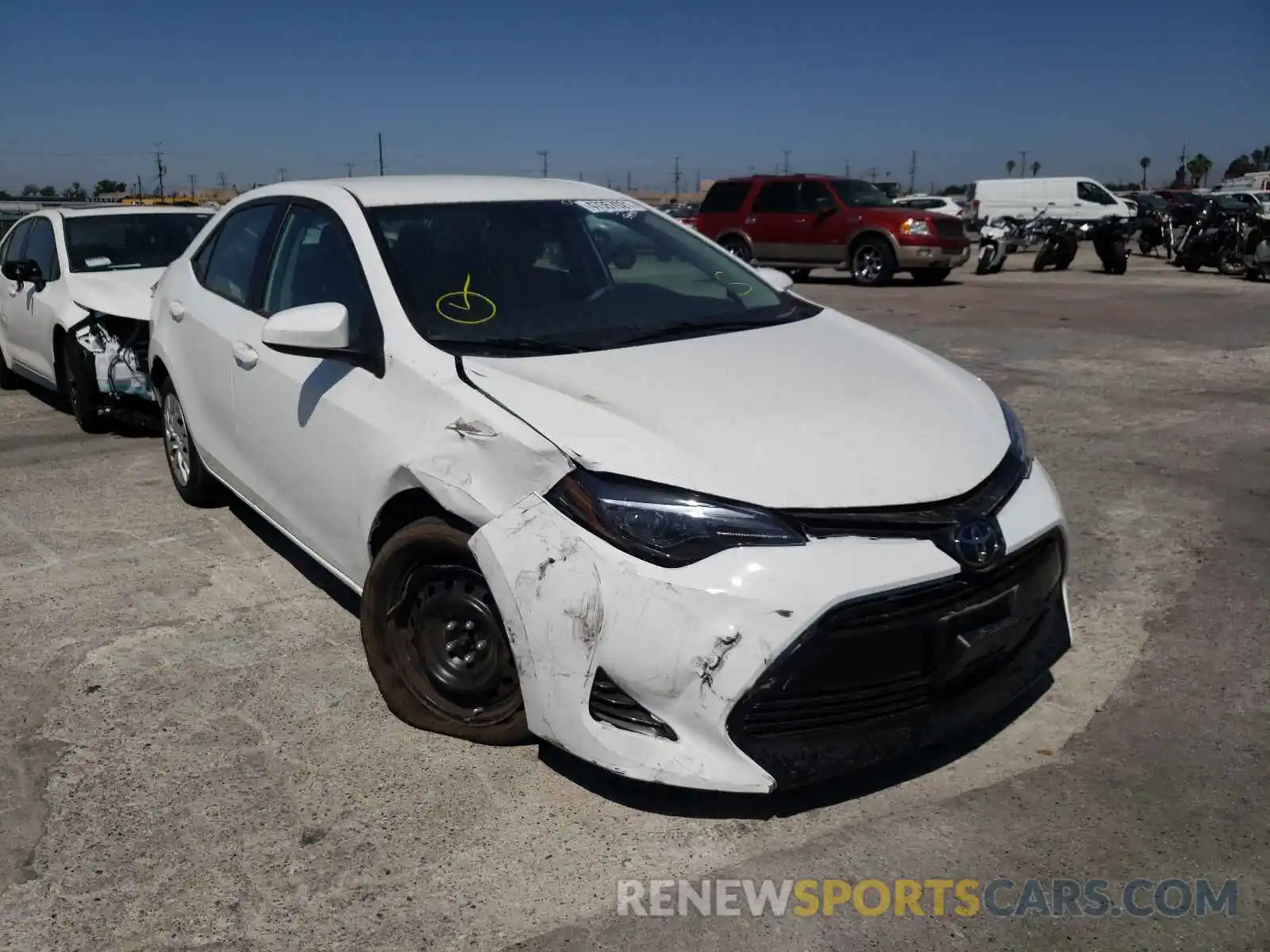 1 Photograph of a damaged car 5YFBURHE1KP900044 TOYOTA COROLLA 2019