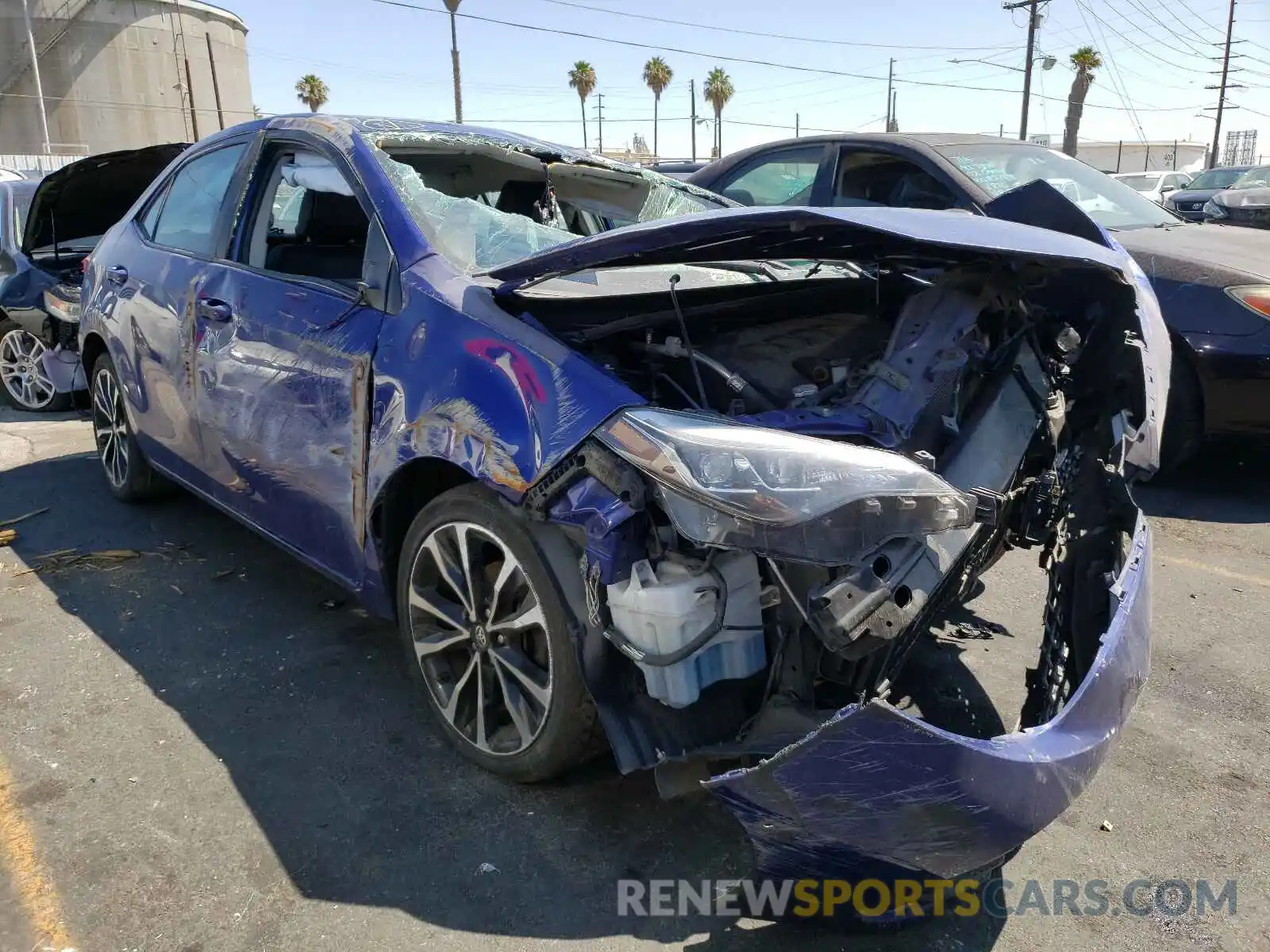 1 Photograph of a damaged car 5YFBURHE1KP900349 TOYOTA COROLLA 2019