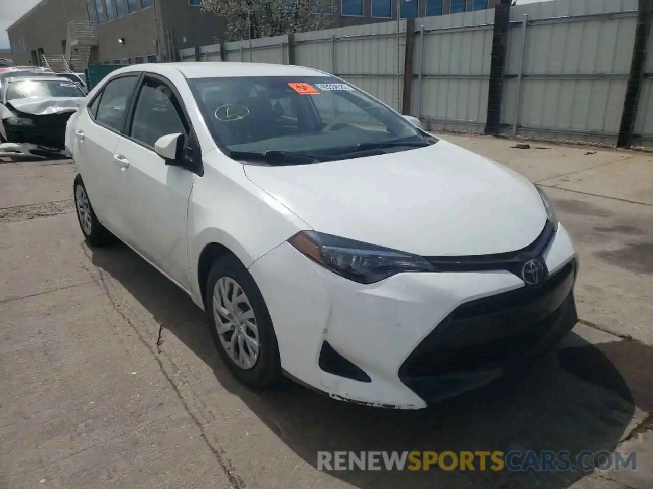 1 Photograph of a damaged car 5YFBURHE1KP900366 TOYOTA COROLLA 2019