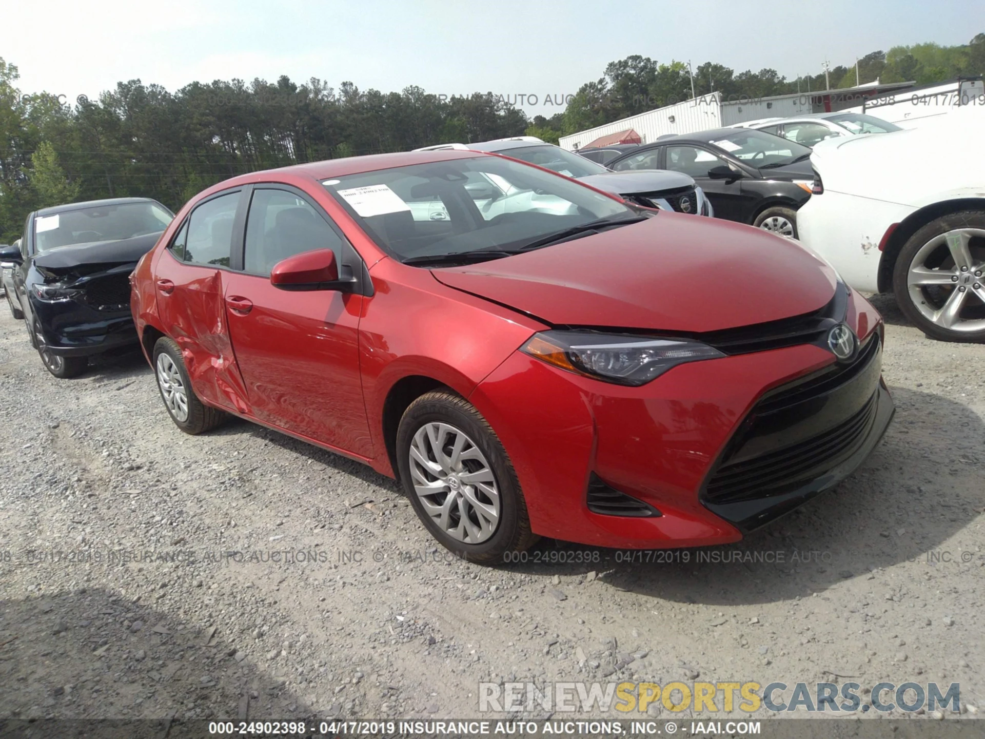 1 Photograph of a damaged car 5YFBURHE1KP900416 TOYOTA COROLLA 2019