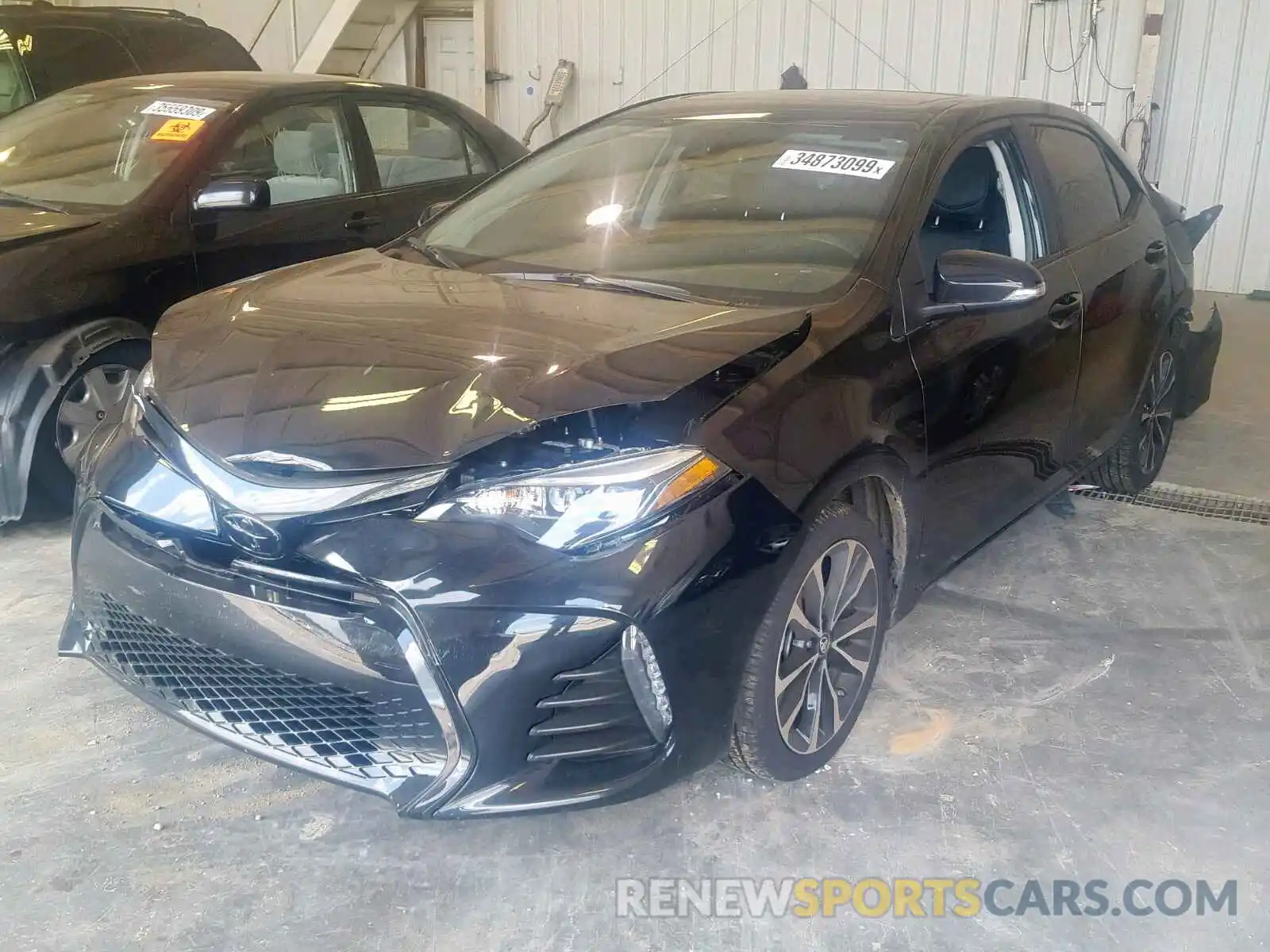 2 Photograph of a damaged car 5YFBURHE1KP900495 TOYOTA COROLLA 2019