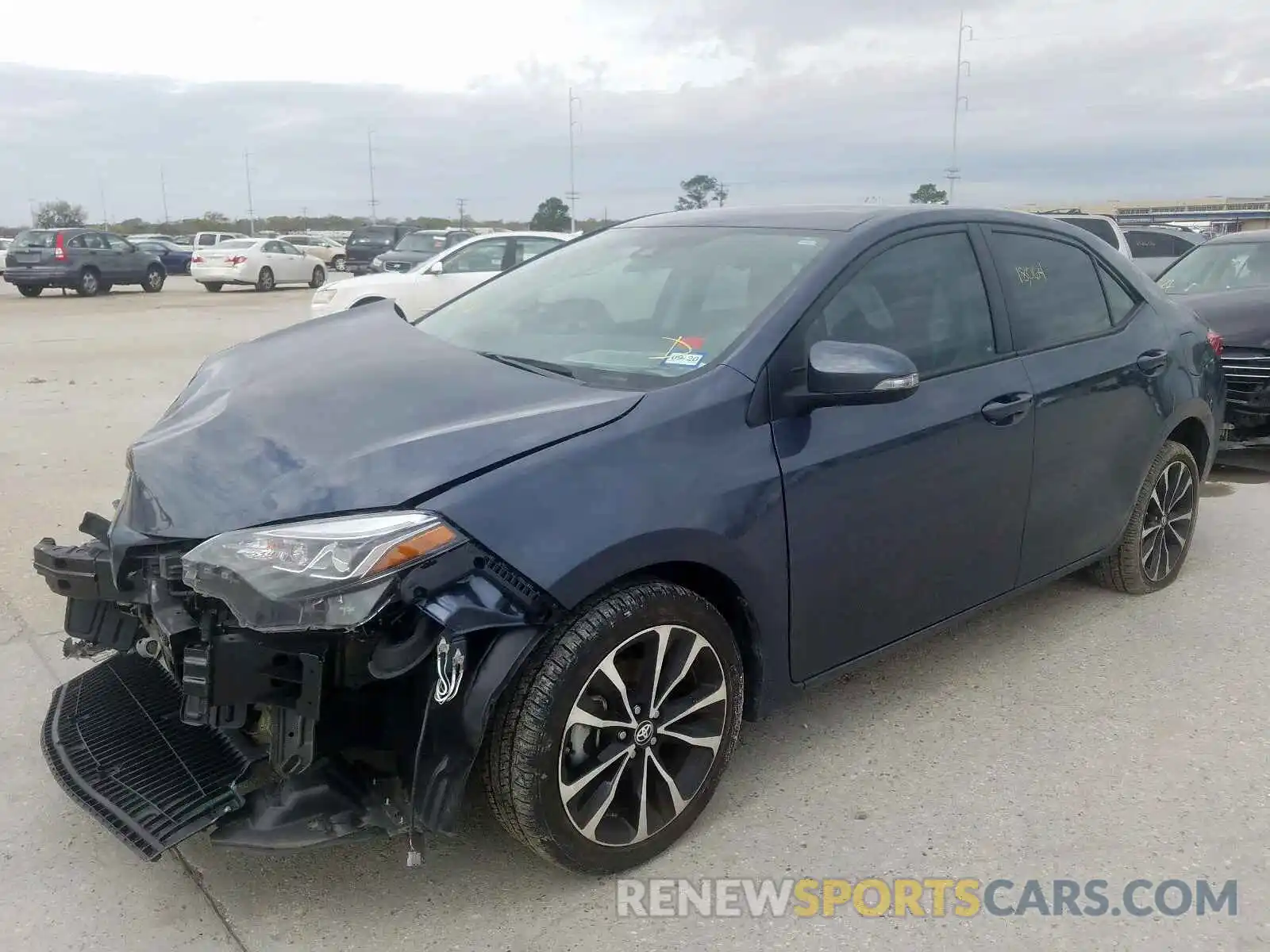 2 Photograph of a damaged car 5YFBURHE1KP900884 TOYOTA COROLLA 2019