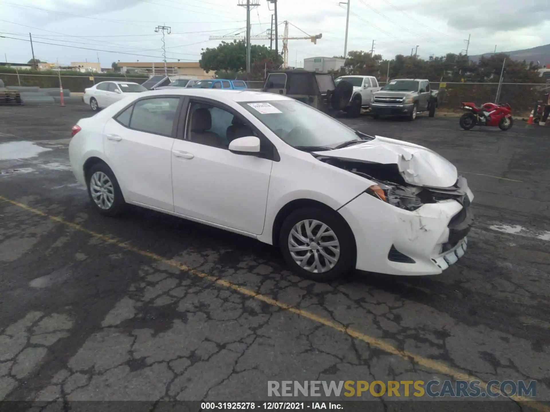 1 Photograph of a damaged car 5YFBURHE1KP901209 TOYOTA COROLLA 2019