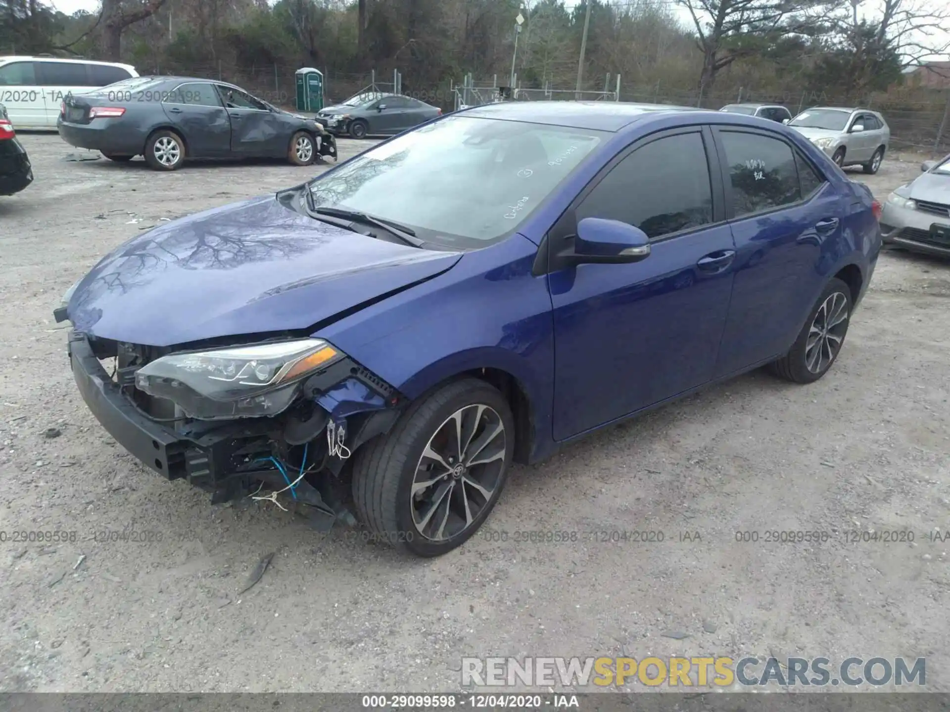 2 Photograph of a damaged car 5YFBURHE1KP901601 TOYOTA COROLLA 2019