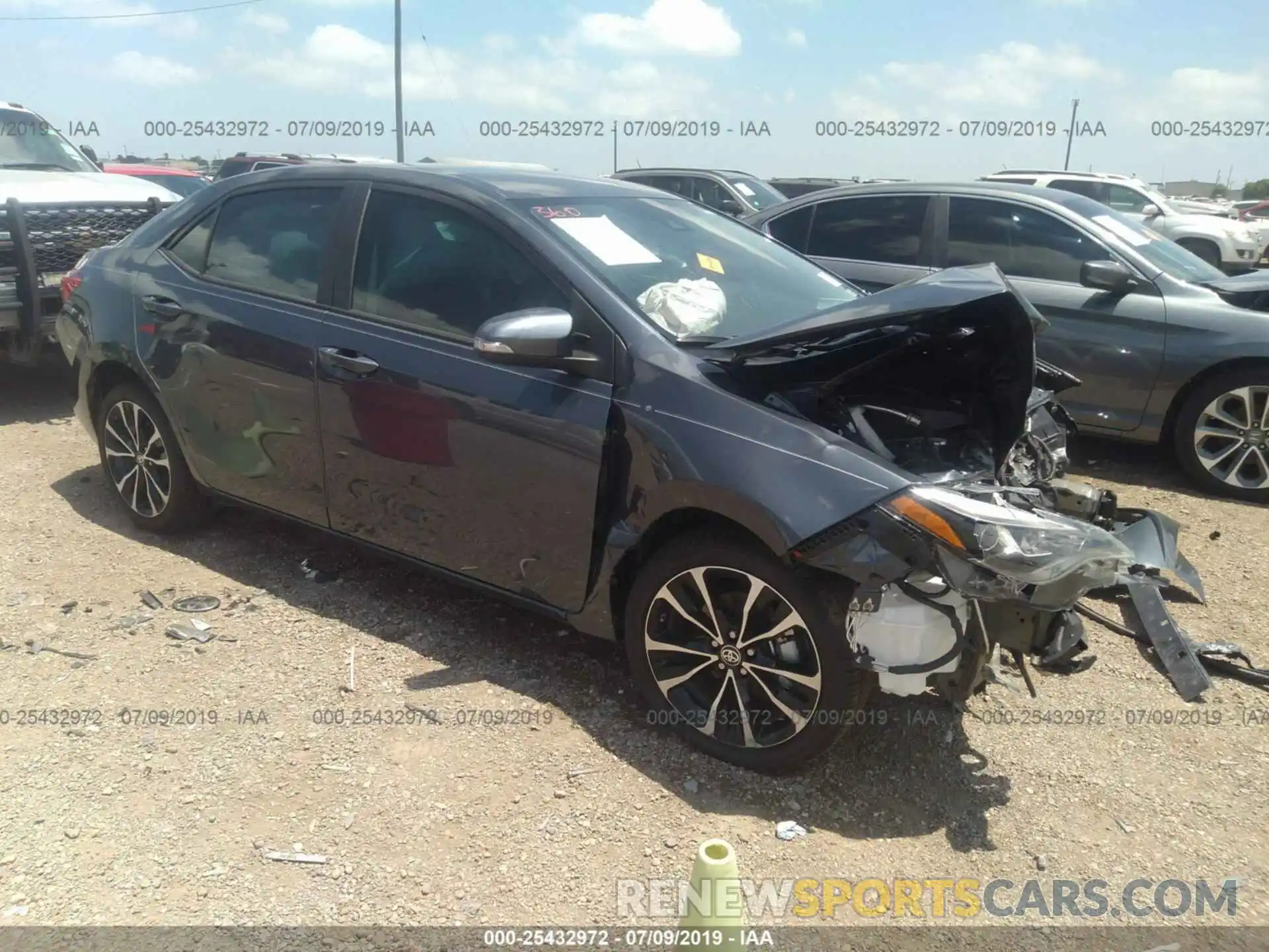 1 Photograph of a damaged car 5YFBURHE1KP901727 TOYOTA COROLLA 2019