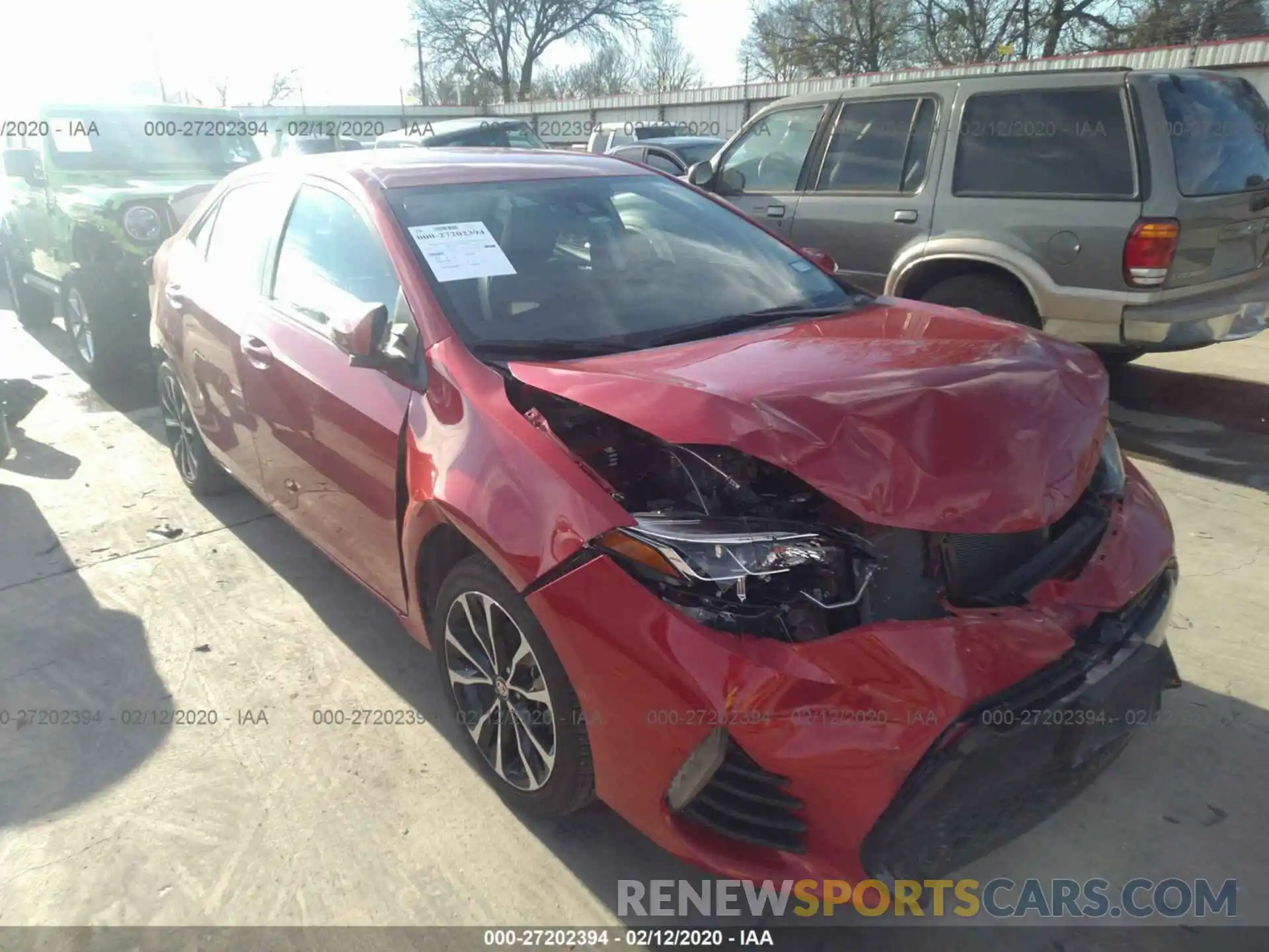 1 Photograph of a damaged car 5YFBURHE1KP901999 TOYOTA COROLLA 2019